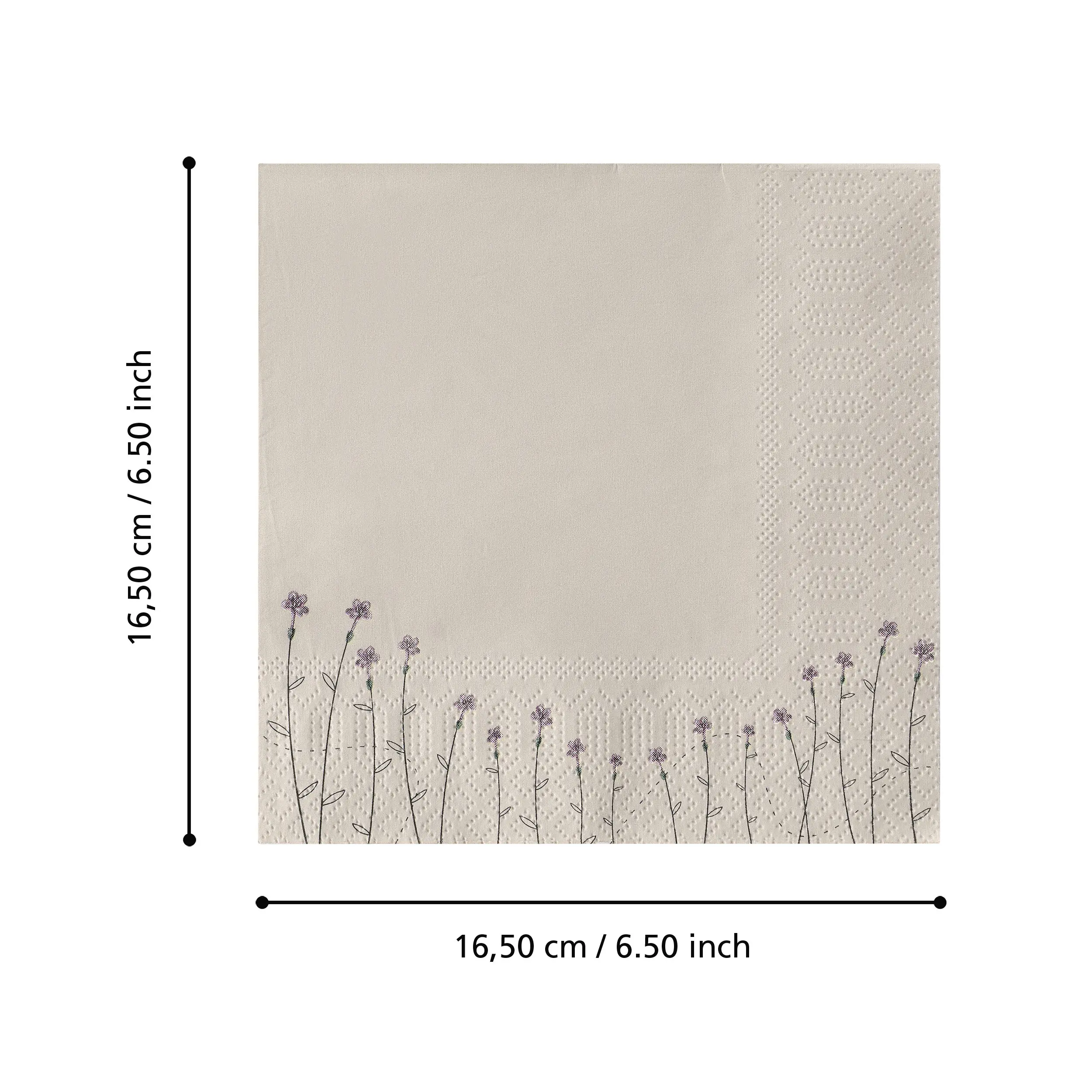Eglo Servietten Mahuli taupe 16,5 x 16,5 cm - 20er Pack