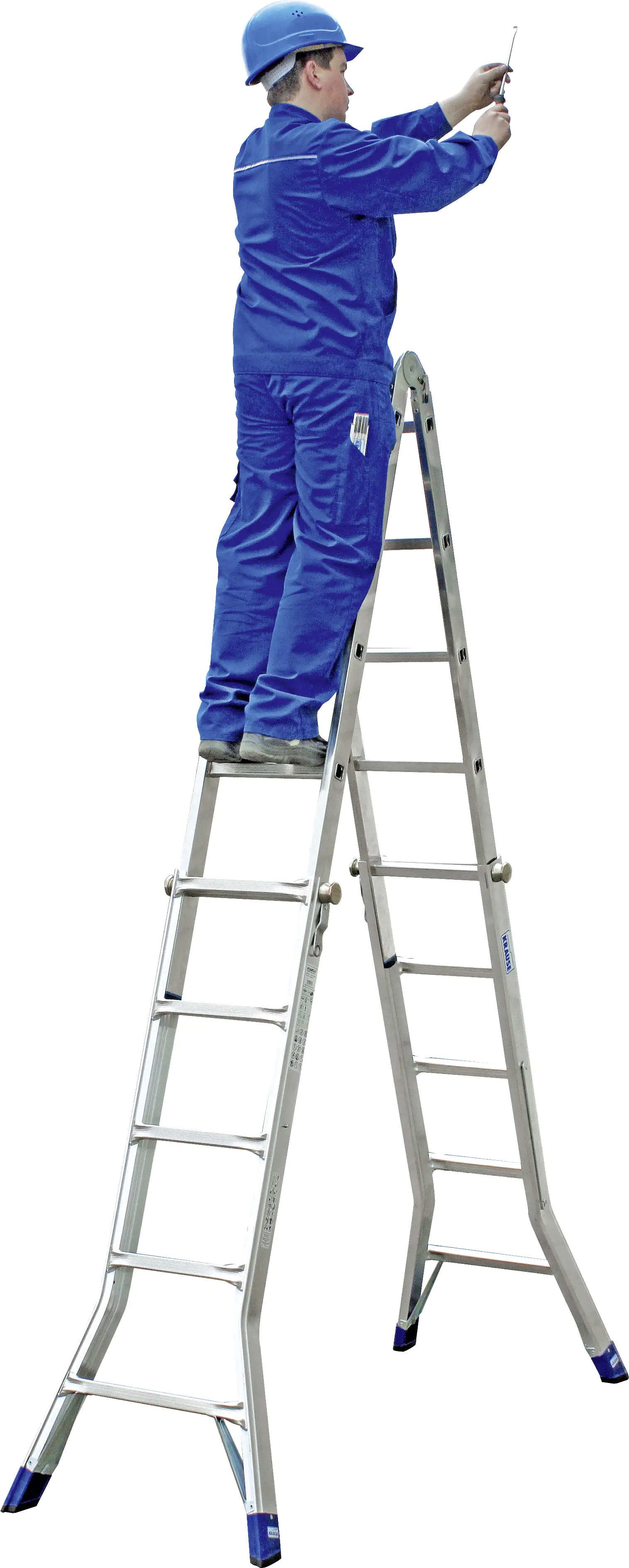 Krause Aluminium-Gelenk-Teleskopleiter STABILO 6,05 m