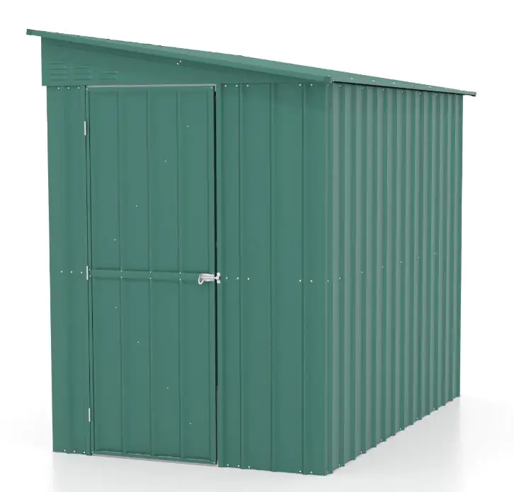 Globel Metallgerätehaus Lean-To 58 155 x 242 x 203 cm jade