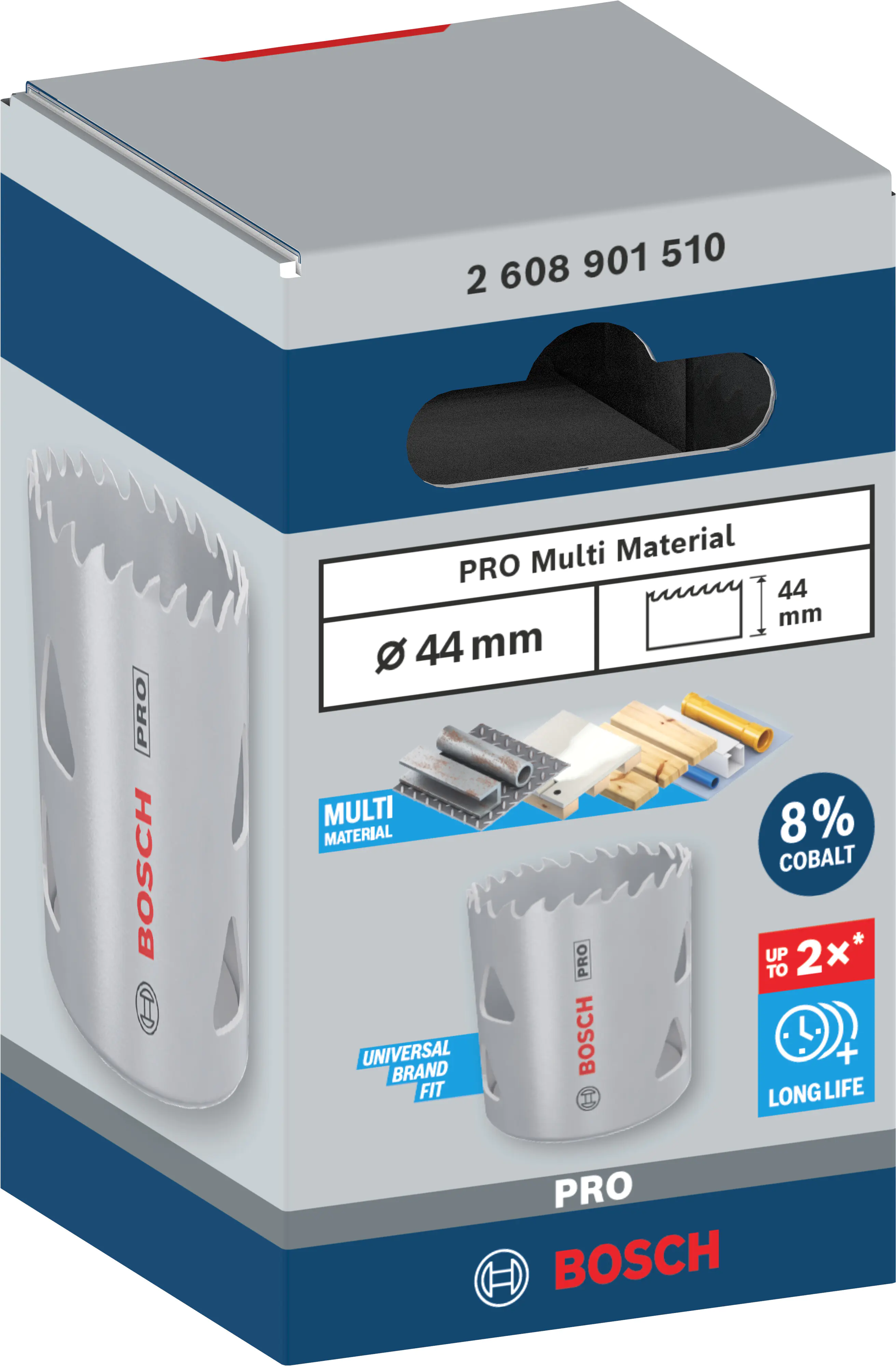 Bosch PRO Multi Material Lochsäge 44 mm mit Gewinde
