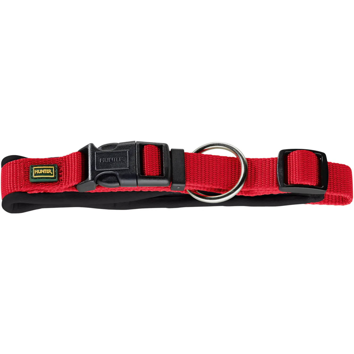 Hunter Hundehalsband Vario Plus S rot/schwarz