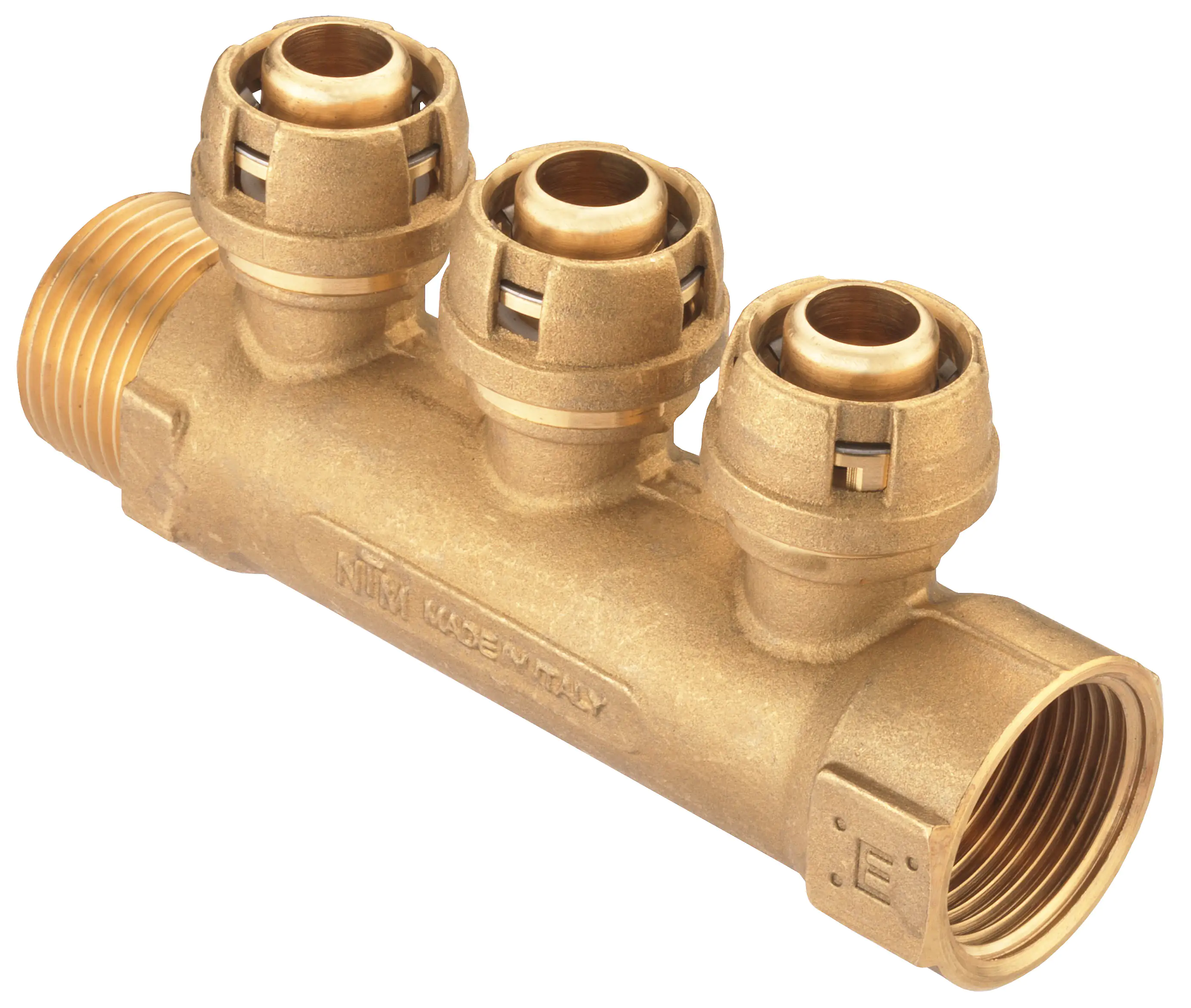 Cornat Steck-Verteiler komplett ø 20 mm 1" IG/AG Messing