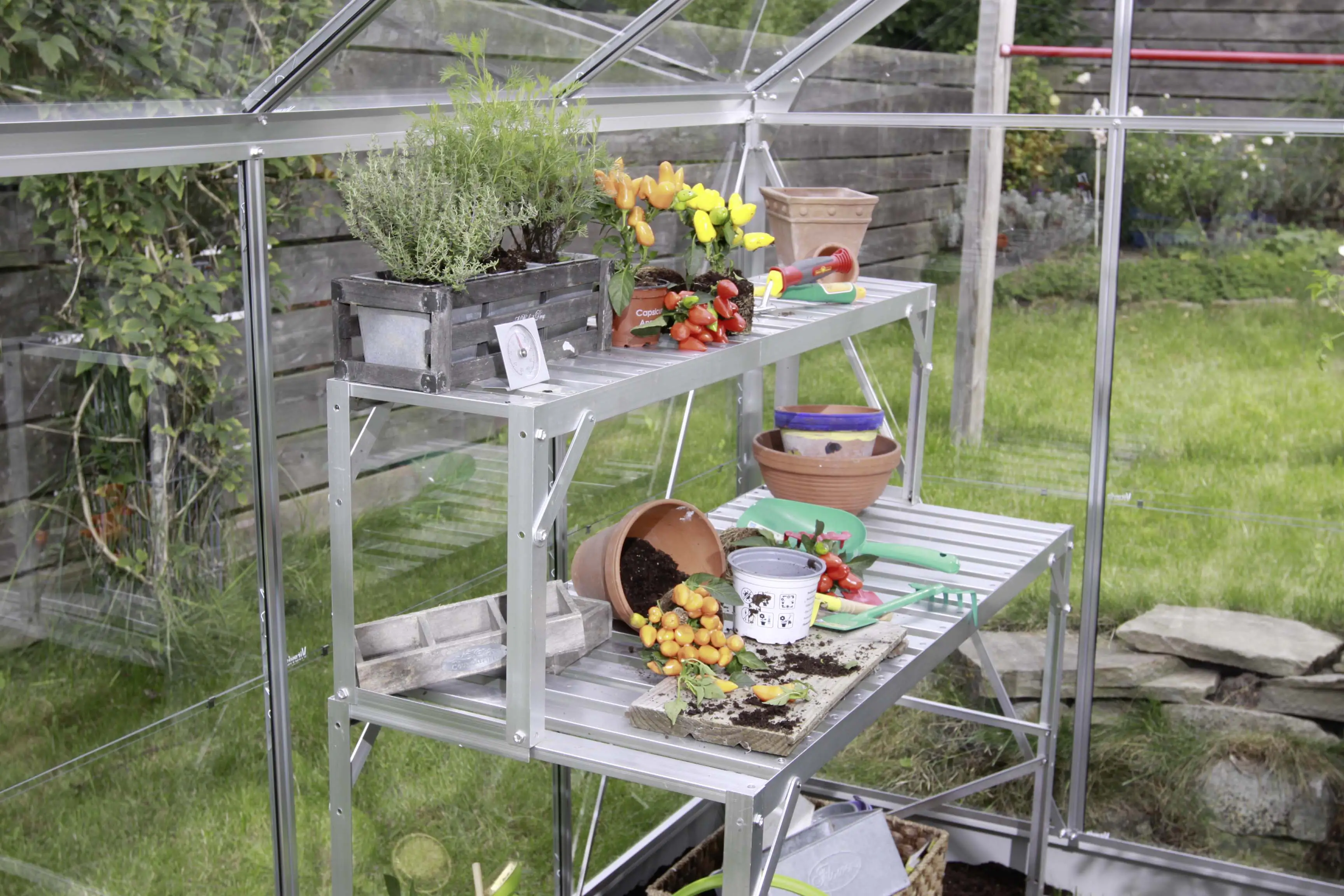 Vitavia Alu-Tischaufsatz 121 x 28 x 39 cm aluminium