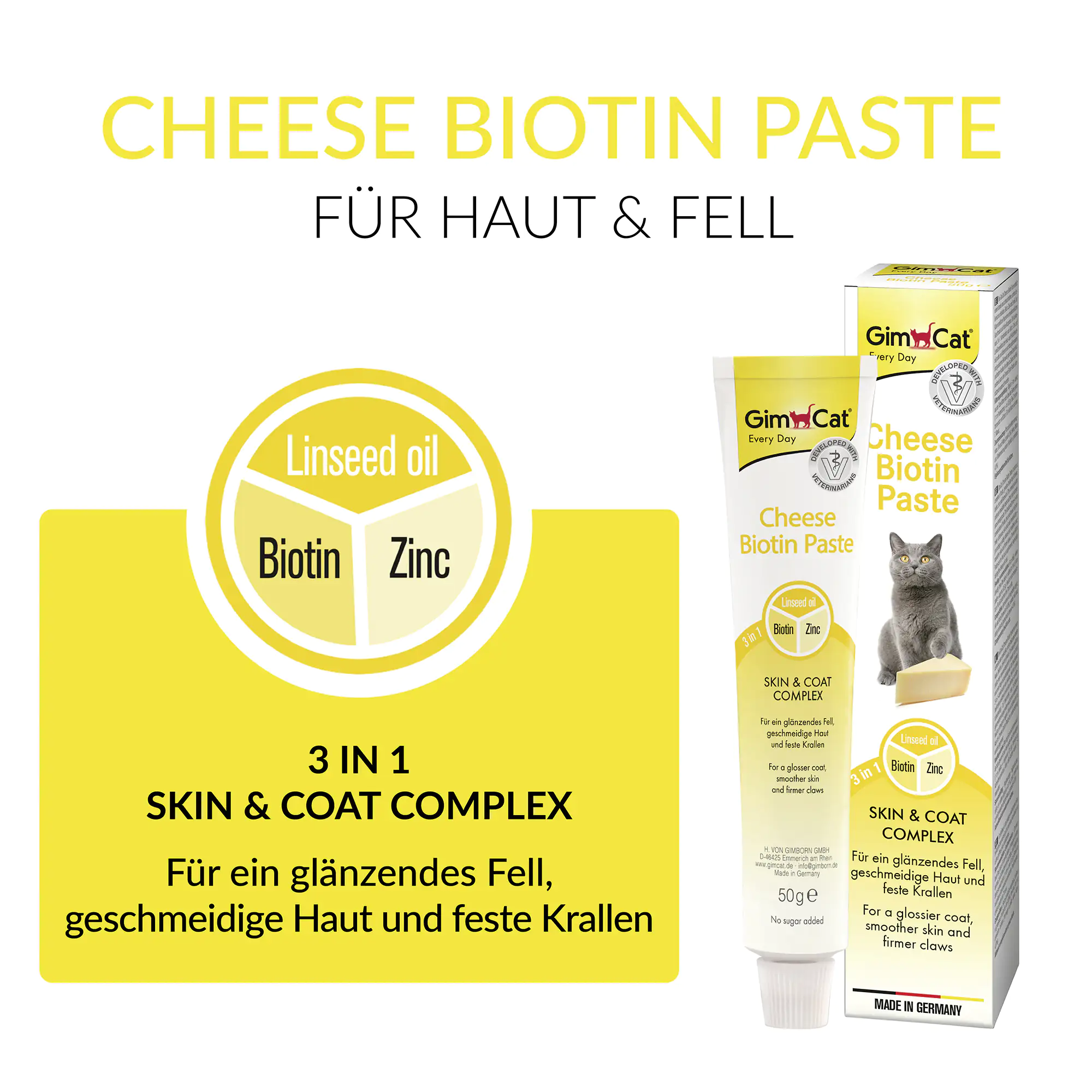 GimCat Cheese Biotin Paste 50 g