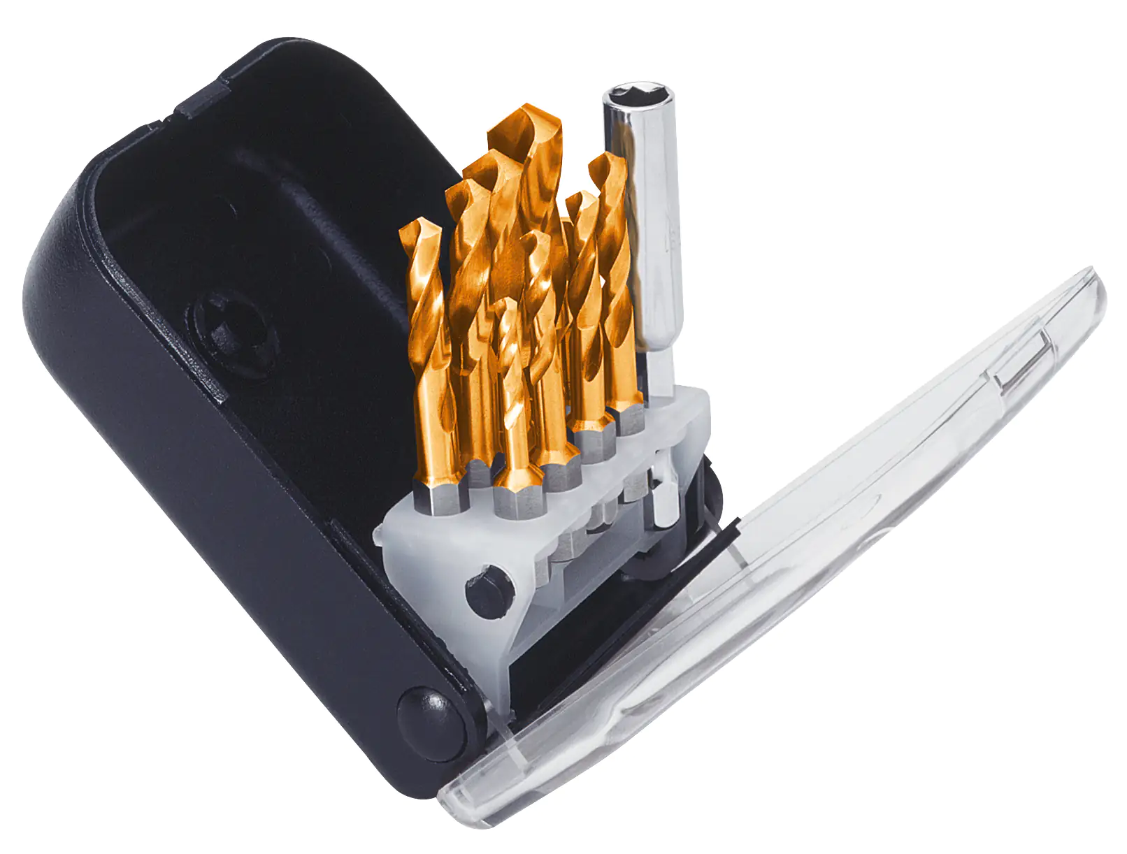 Exact Spiralbohrerbit-Set Tin beschichtet ClipSet F Spibo-Bits 3-10mm TIN