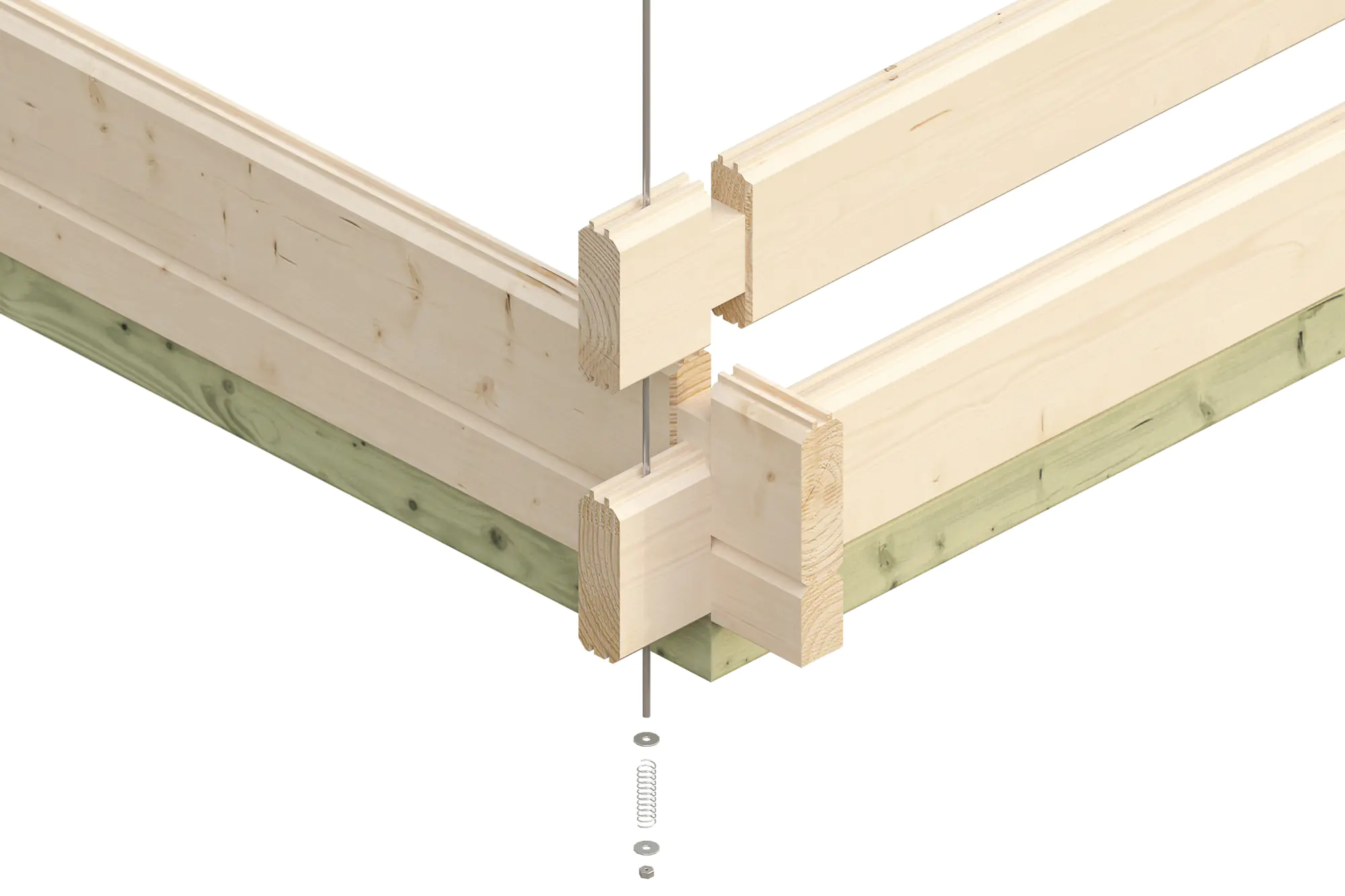 SKAN HOLZ Blockbohlenhaus Lugano 1 420 x 300 cm natur mit 2. Schalung und Fußboden SKAN HOLZ Blockbohlenhaus Lugano 1 420 x 300 cm natur mit 2. Schalung und Fußboden