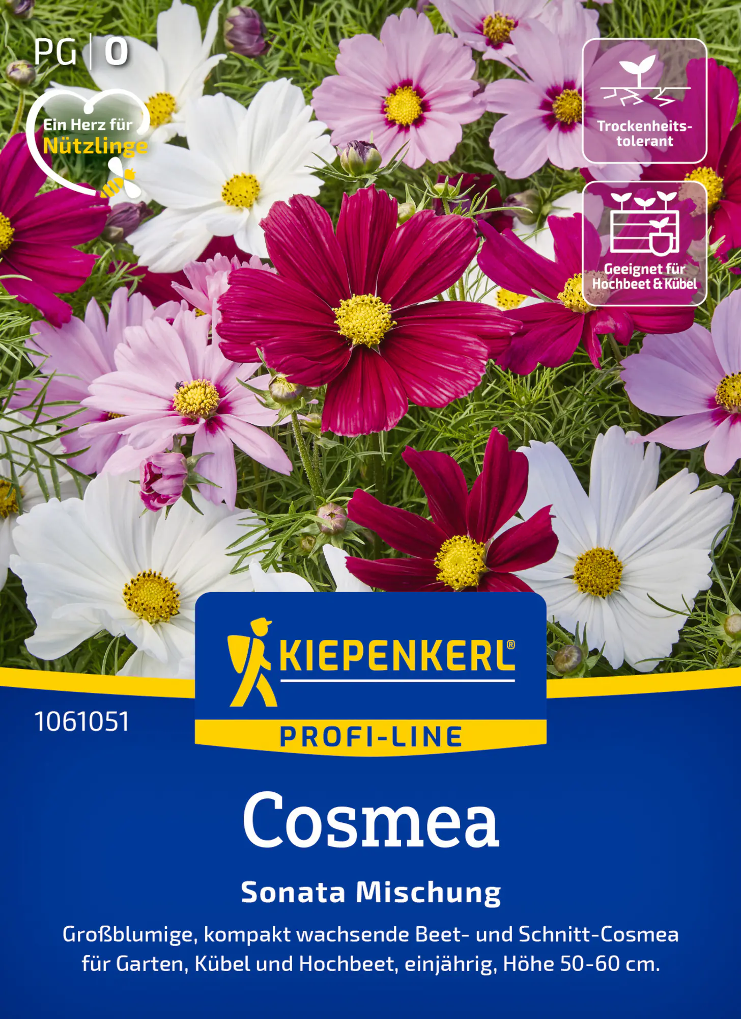 Kiepenkerl Profi-Line Saatgut Cosmea Sonata Mischung für ca. 40 Pflanzen