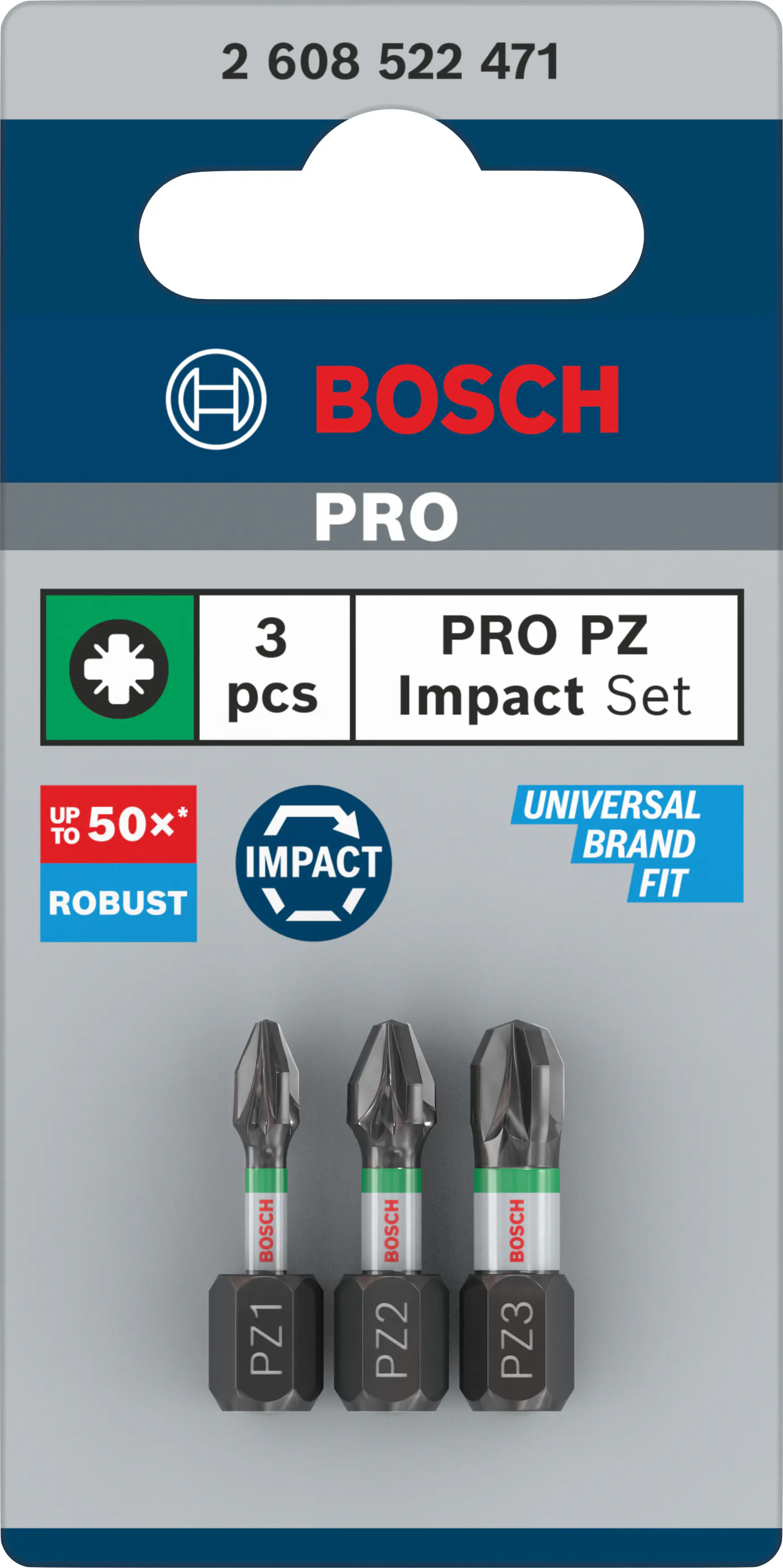 Bosch PRO PZ Impact Bit-Set 3-teilig
