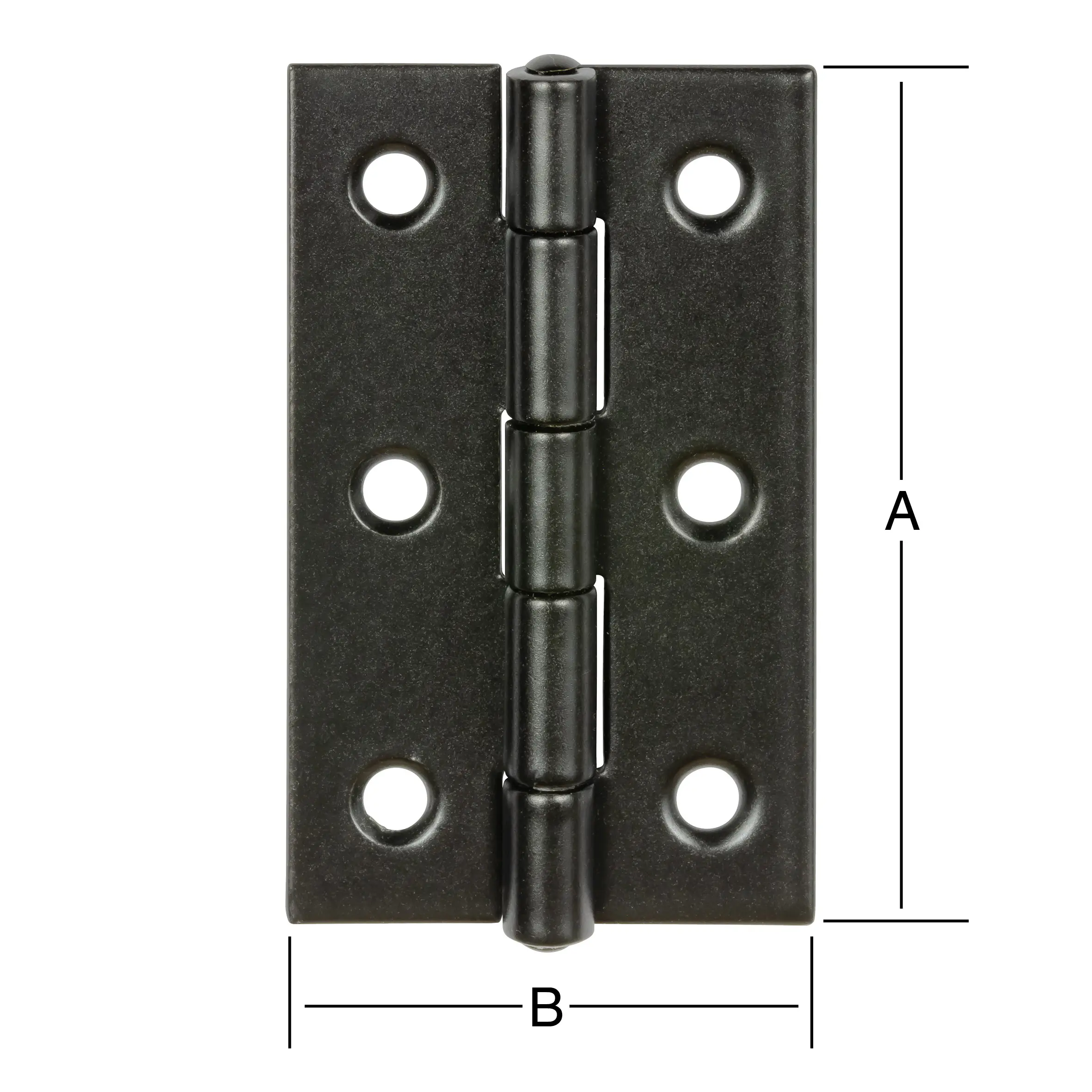 Vormann Scharnier Stahl 6 x 3,4 cm schwarz 