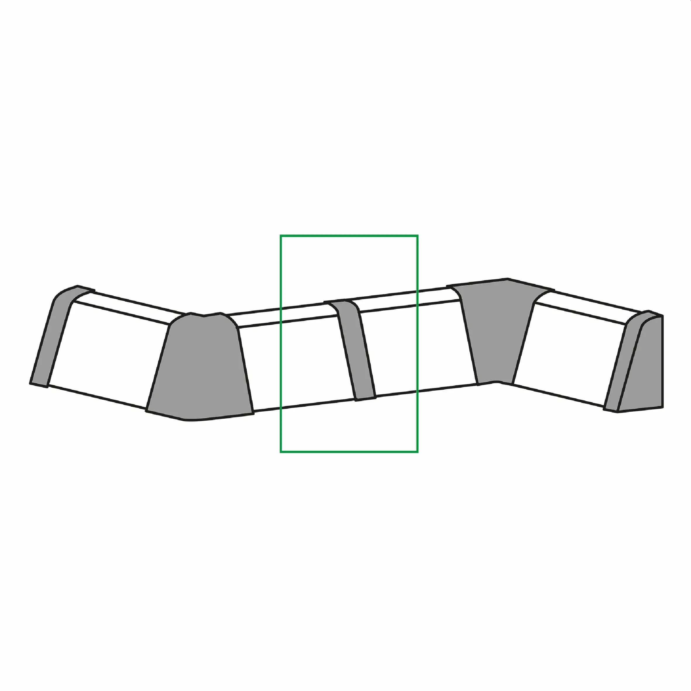 Zwischenstück Kunststoffleiste KU.04 Eiche antik