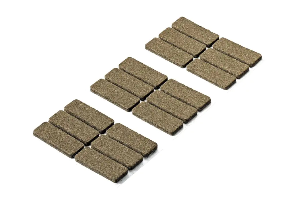 Hettich Filzgleiter braun 16 x 44 x 4.5 mm - 18 Stück