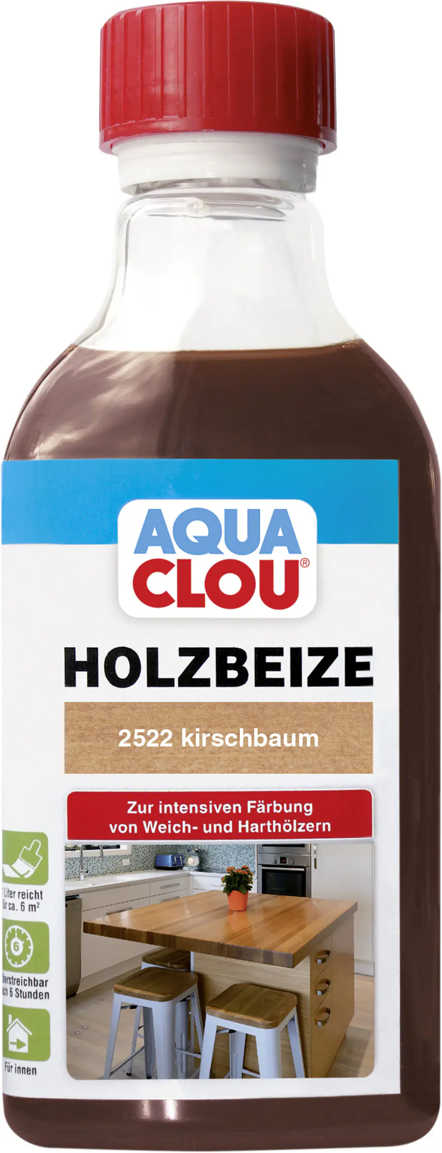Aqua Clou Holzbeize 250 ml kirschbaum Aqua Clou Holzbeize 250 ml kirschbaum
