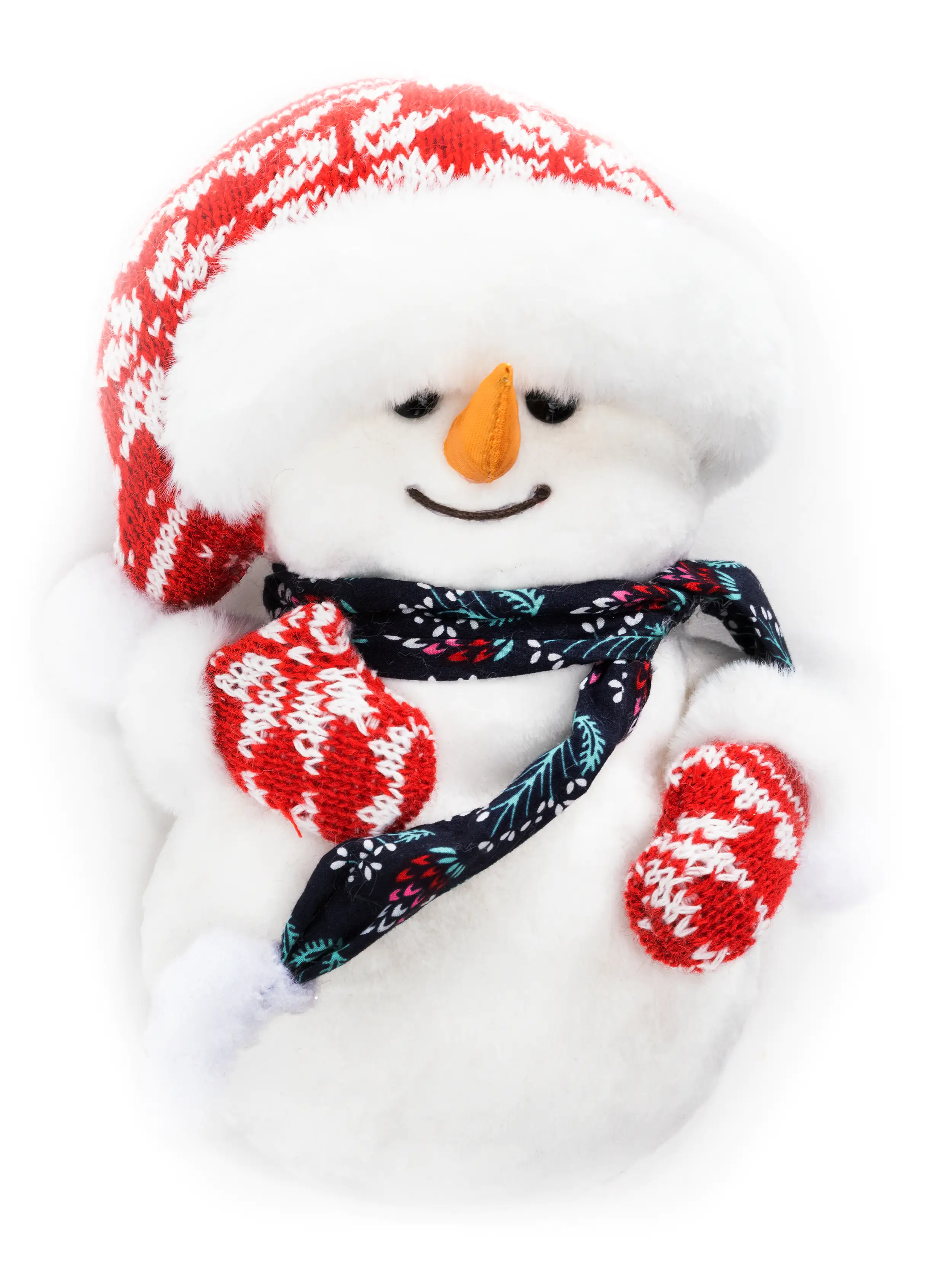 TrendLine Dekofigur Schneemann 20 x 14 cm weiß-rot