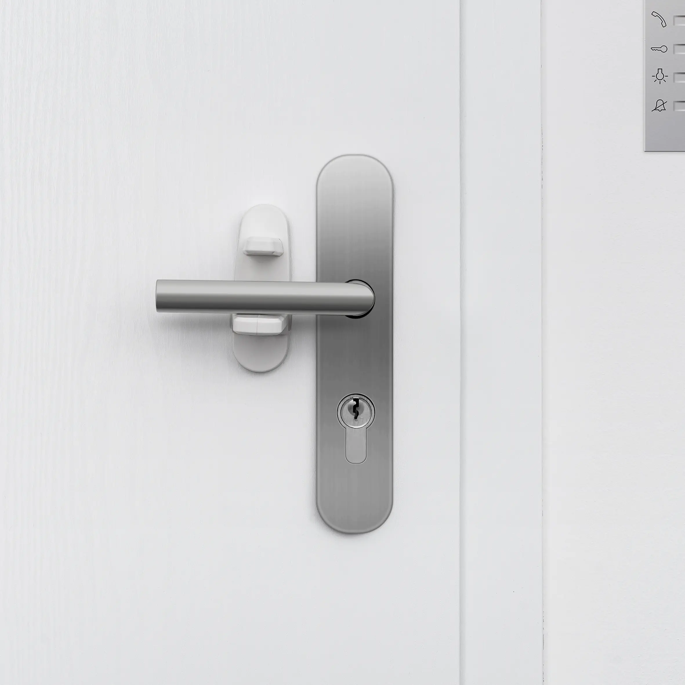 reer Türgriff-Stopp Kunststoff weiß