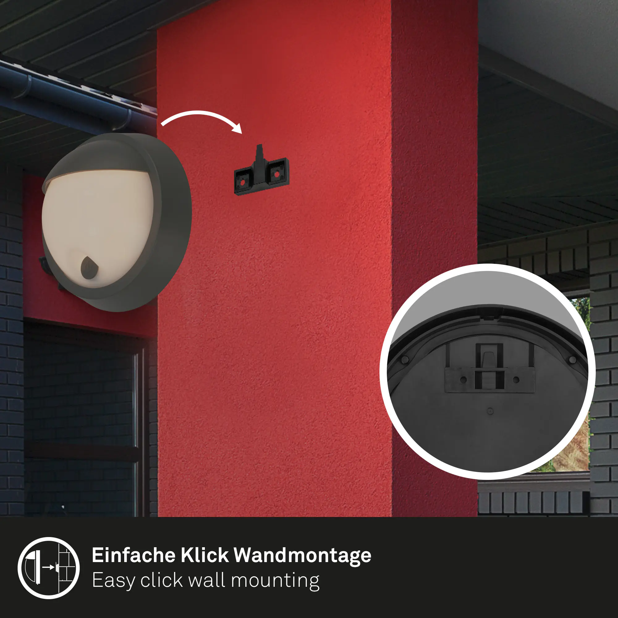 Briloner LED Akku-Außenwandleuchte Puni 4W schwarz Touch-Dimmer warmweiß Briloner LED Akku-Außenwandleuchte Puni 4W schwarz Touch-Dimmer warmweiß