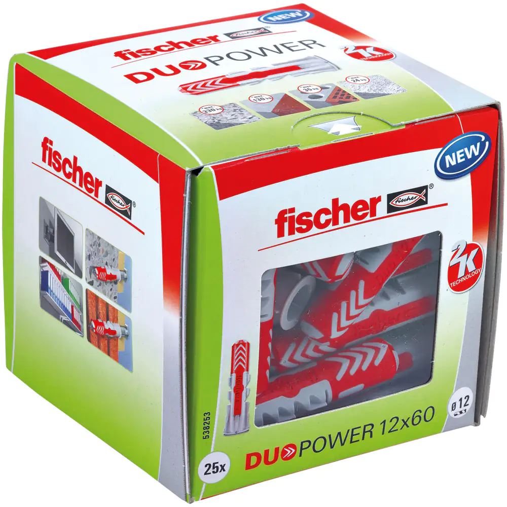 Fischer Dübel Duopower 12.0 x 60 mm - 25 Stück