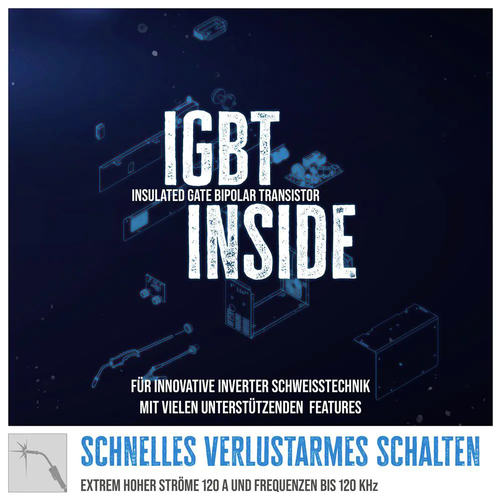 Güde Schweißgerät Fülldraht SG 121 A-SYN 52 W Güde Schweißgerät Fülldraht SG 121 A-SYN 52 W
