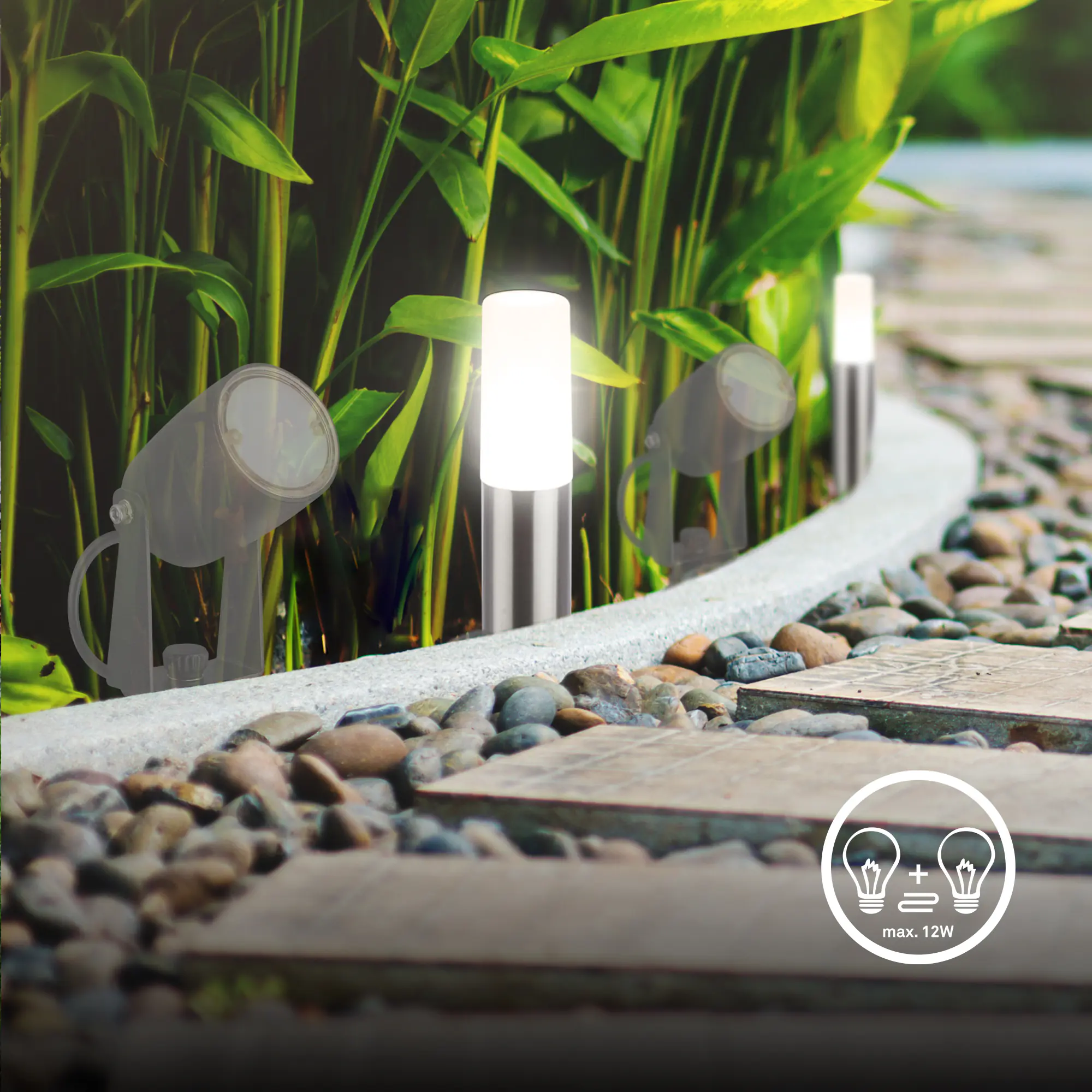 Briloner LED Außen-Bodenstrahler Junca Connect to Shine 3er Starterset 3W warmweiß Briloner LED Außen-Bodenstrahler Junca Connect to Shine 3er Starterset 3W warmweiß