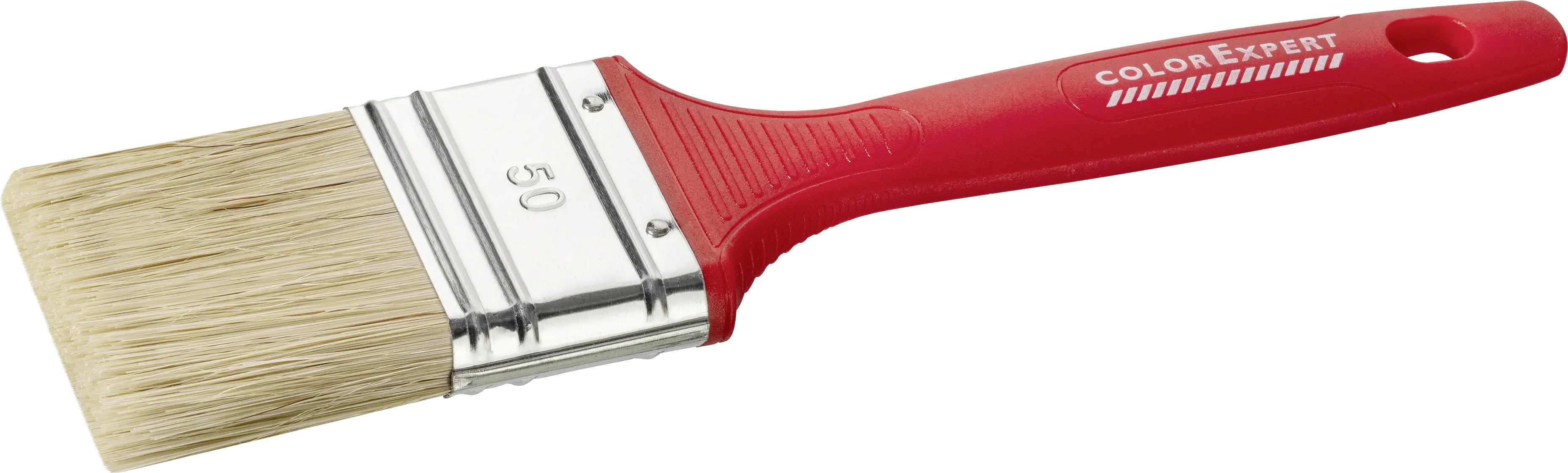 Color Expert Flachpinsel helle Borste 50 mm 6. Stärke, Kunststoffstiel
