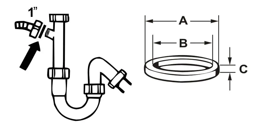 Cornat Gummi-Dichtung für Tassensiphon