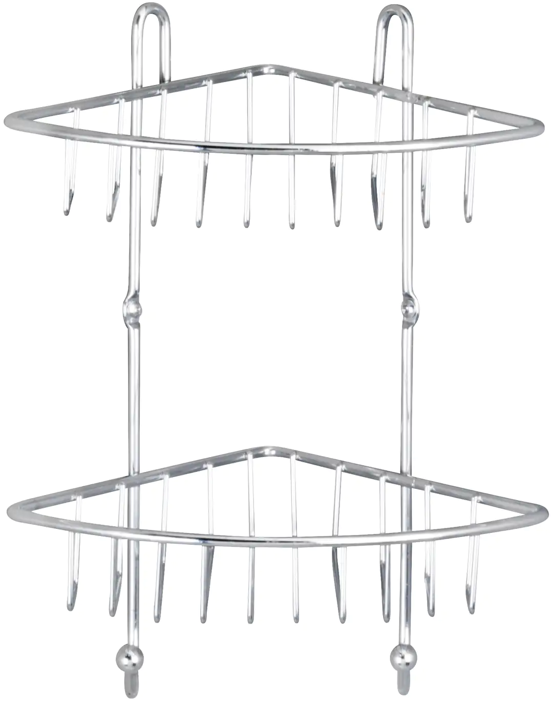 Wenko Eckregal Milano Stahl, chrom, 2 Ablagen Wenko Eckregal Milano Stahl, chrom, 2 Ablagen