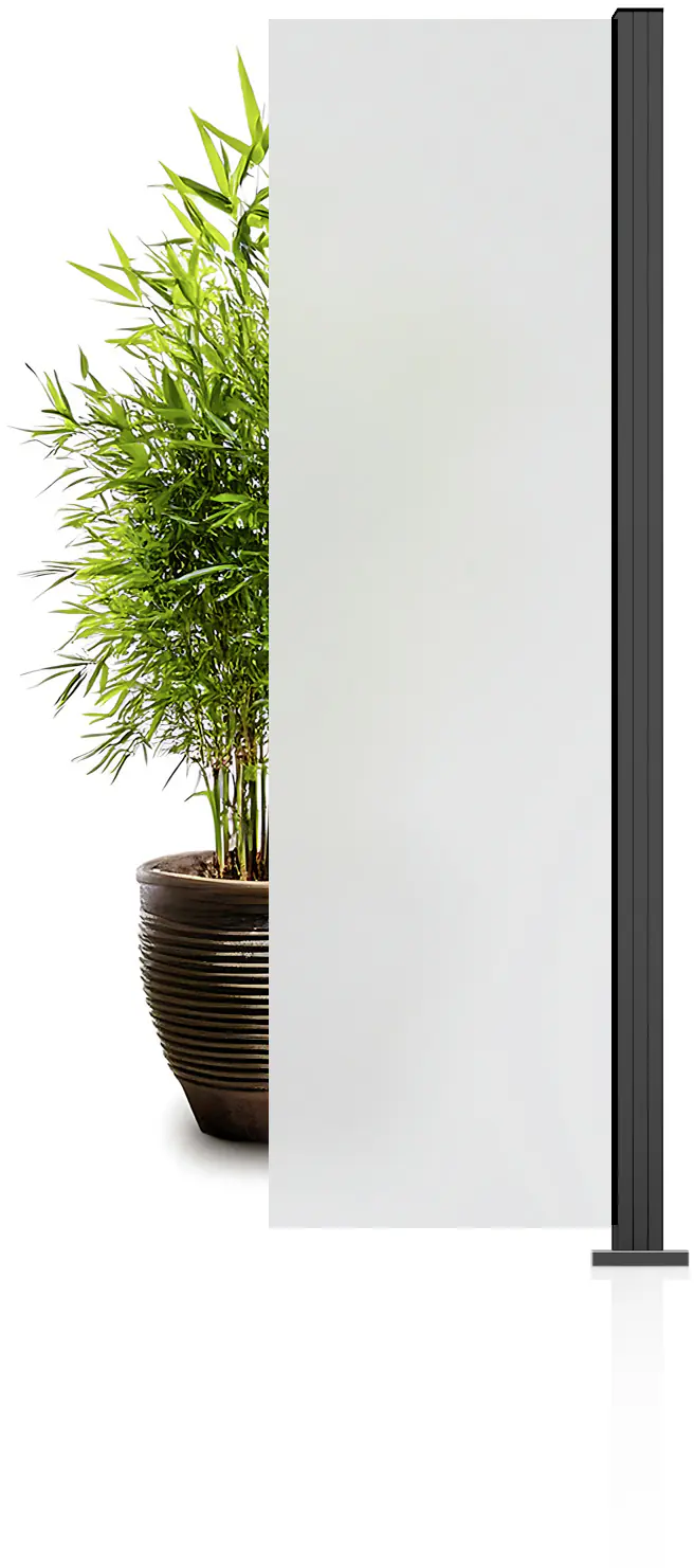 Ambiente Glaszaun Erweiterungsset Klarglas mit Siebdruck 187 x 55,7 cm anthrazit Ambiente Glaszaun Erweiterungsset Klarglas mit Siebdruck 187 x 55,7 cm anthrazit