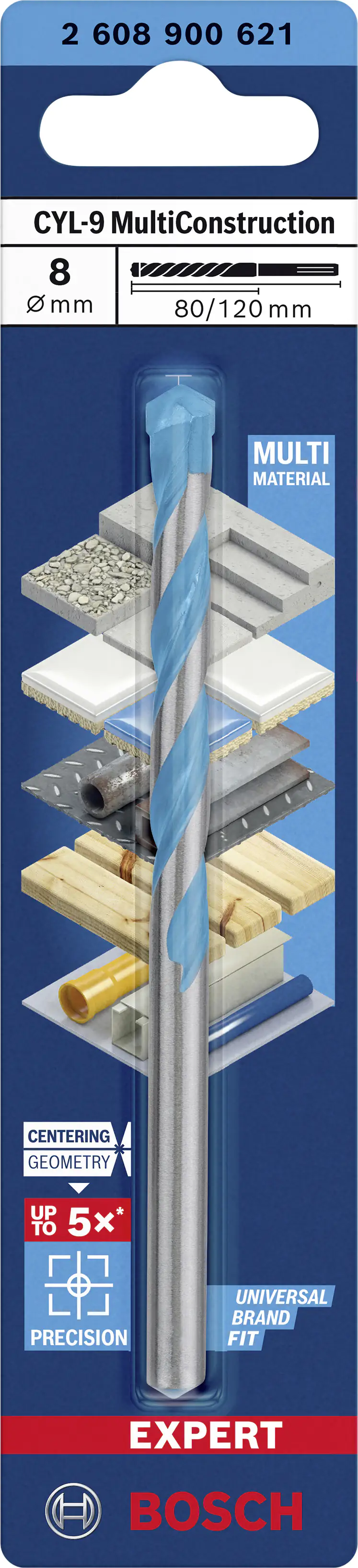 Bosch Expert CYL-9 Rundschaftbohrer Ø 8 mm
