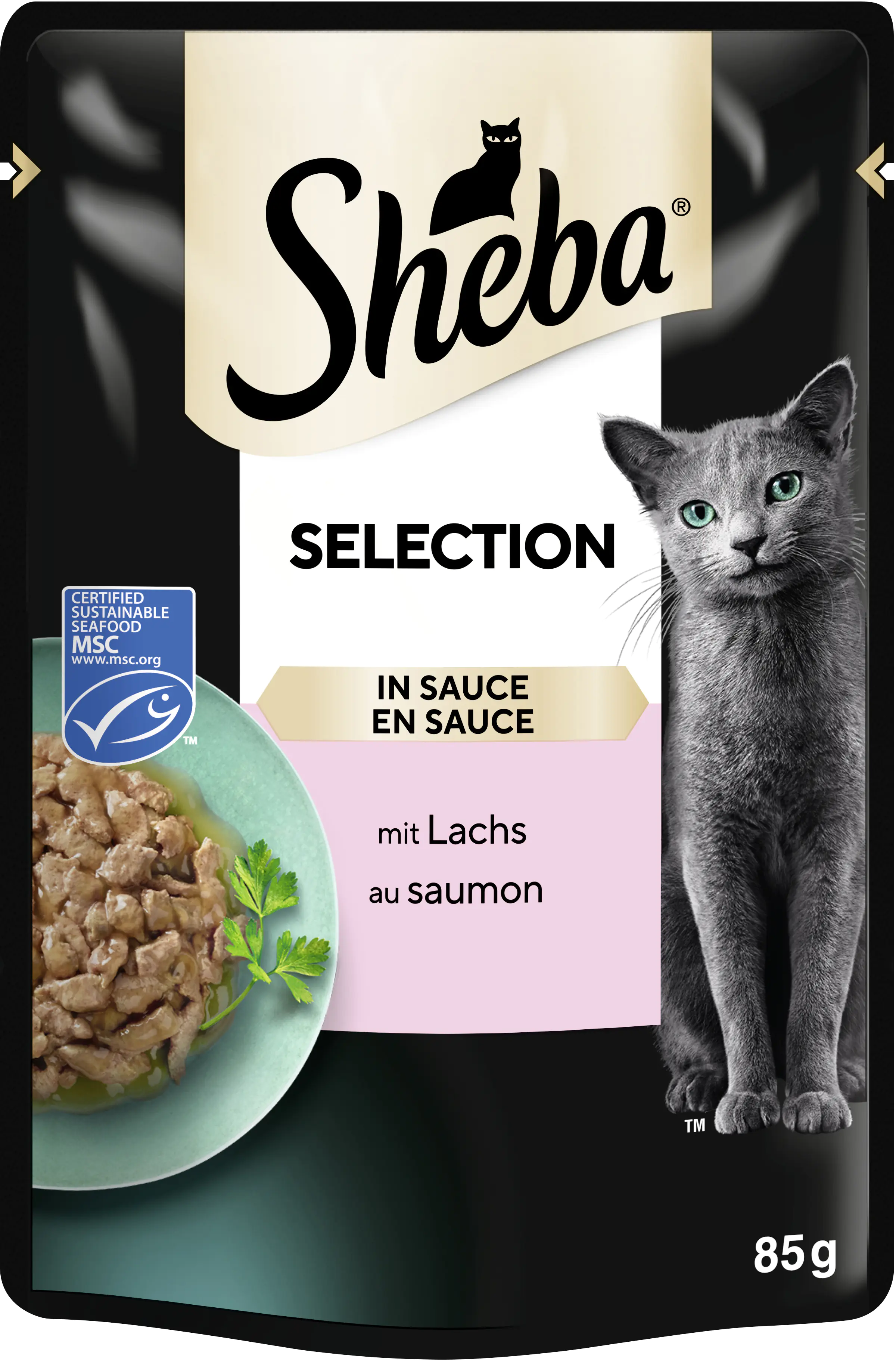 Sheba Katzennassfutter Lachs in Soße 85 g Sheba Cuisine 85 g, Lachs Sheba Katzennassfutter Lachs in Soße 85 g Sheba Cuisine 85 g, Lachs