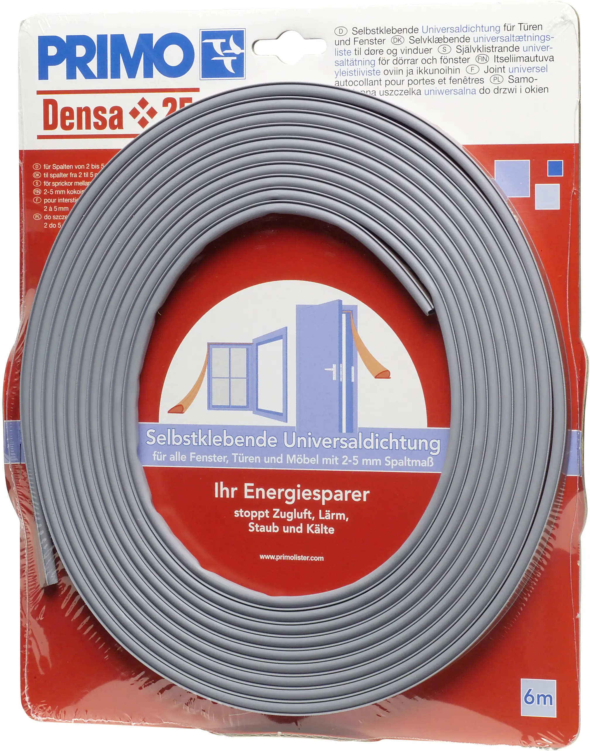 4260027233423_998945 Primo Universaldichtung Fenster + Türen grau, 2-5 mm, 6 Meter