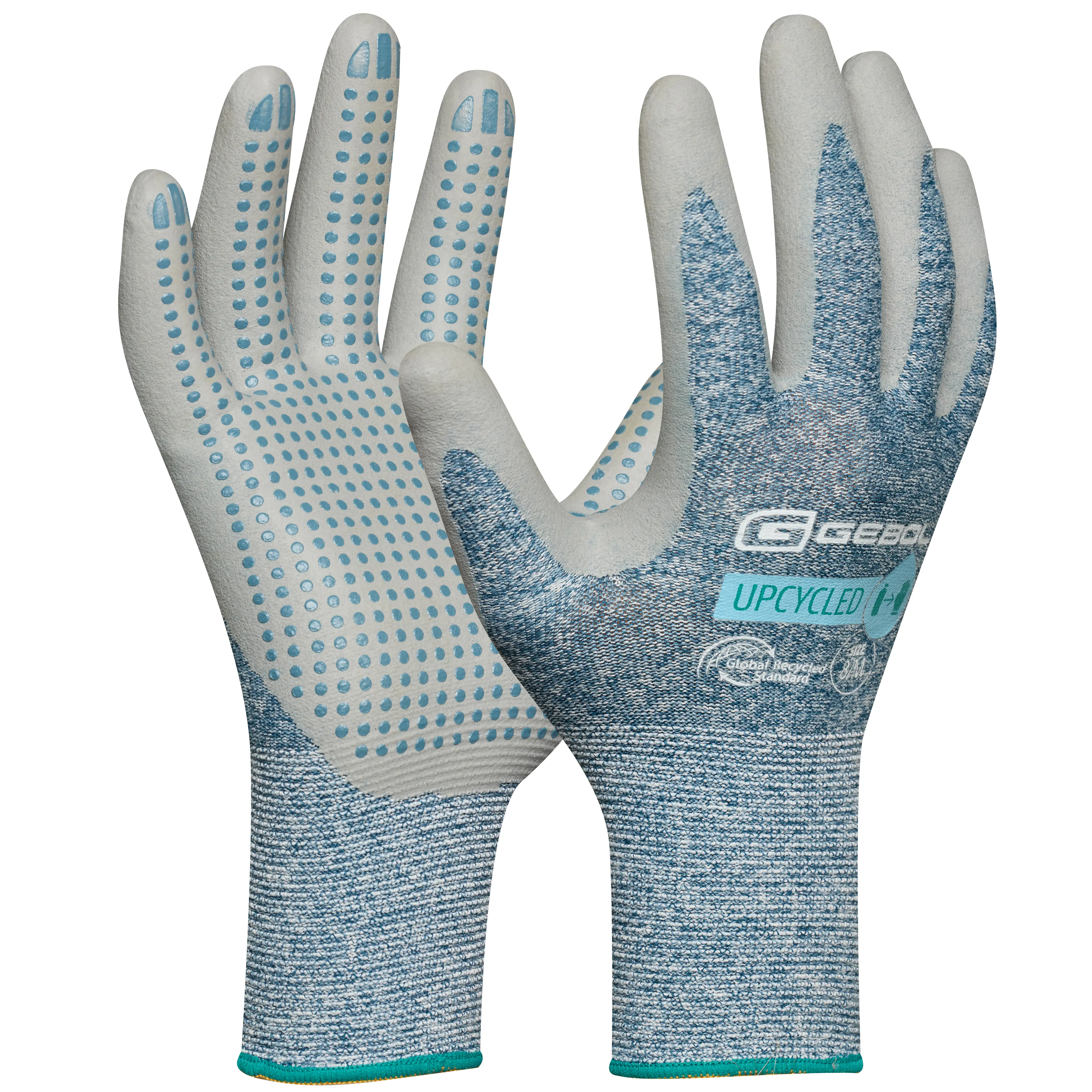 Gebol Handschuh Upcycled Touch stahlblau