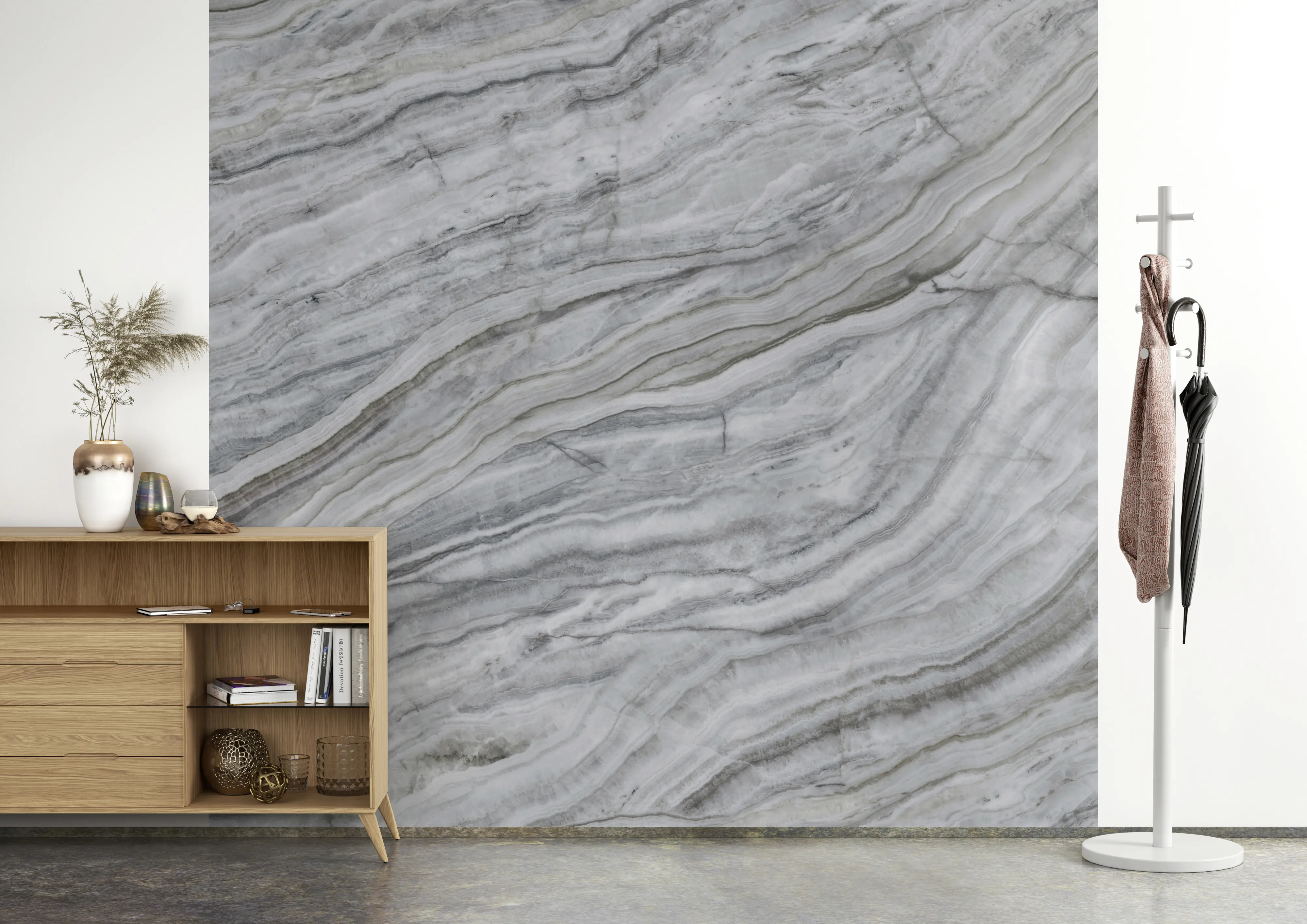 Rasch Vlies Fototapete 364545 Grau-Mittelgrau Muster & Motive 2,65 m x 2,65 m