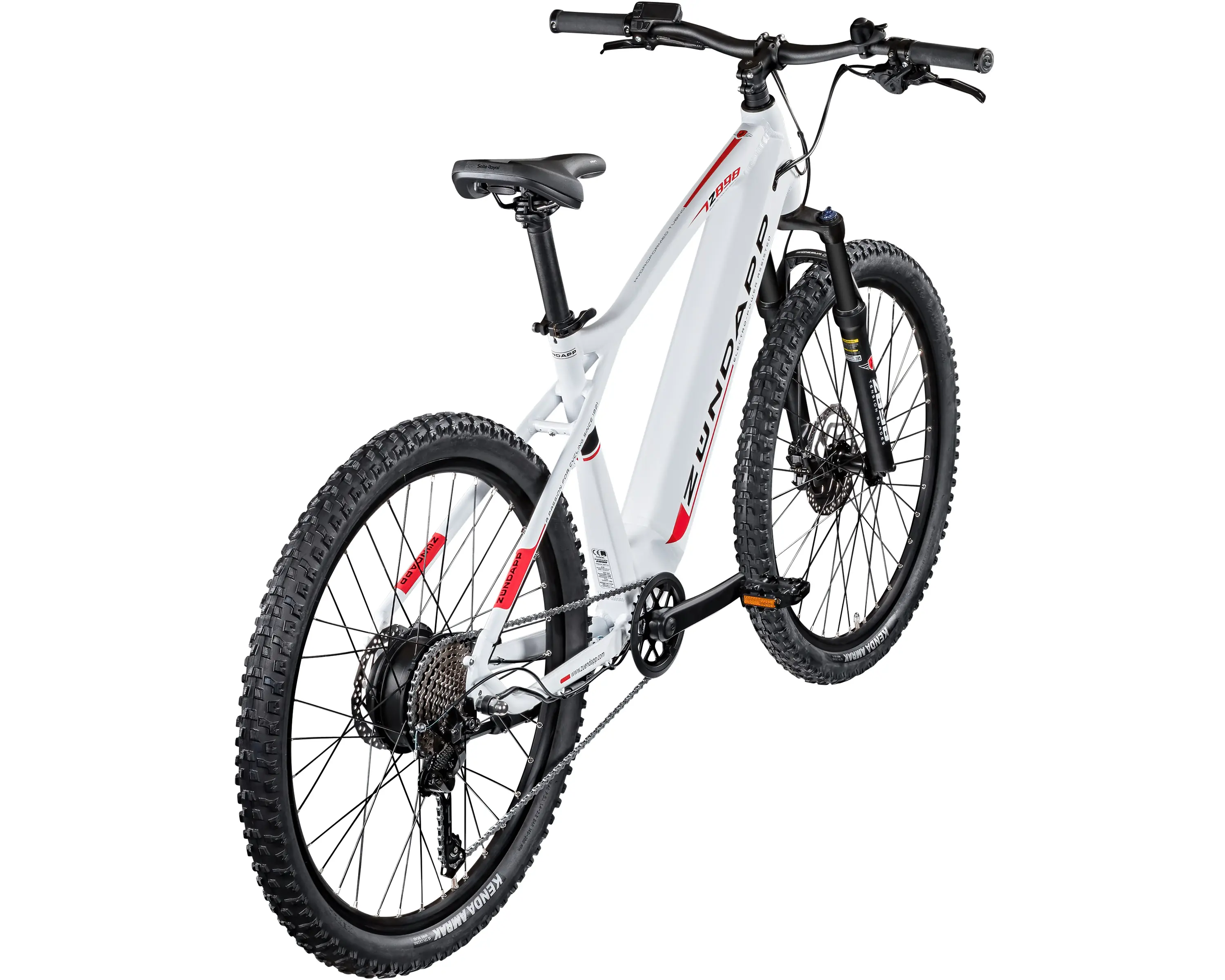 Zündapp E-Bike MTB Z898 27,5 Zoll 10-Gang 540 Wh weiß rot 