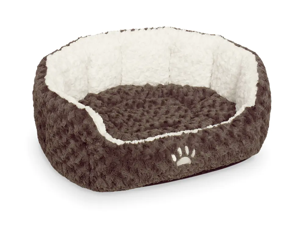 Nobby Hundebett Neiku oval braun weiß