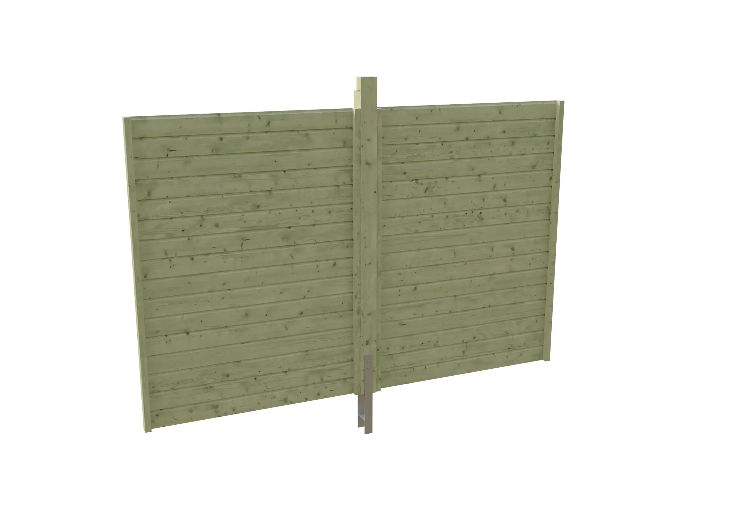 SKAN HOLZ Rückwand Profilschalung 291x200cm, grün imprägniert
