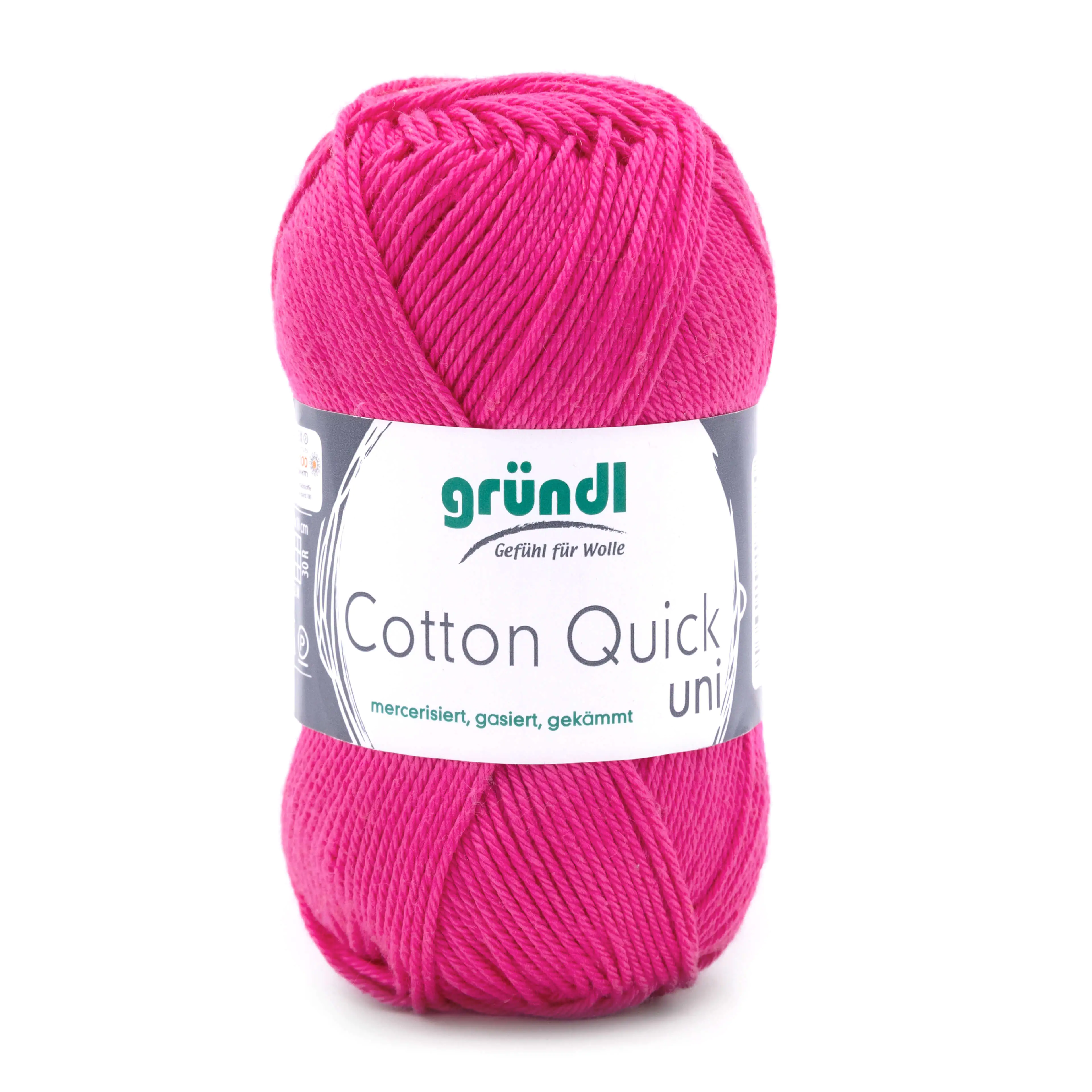 Gründl Wolle Cotton Quick 50 g uni pink