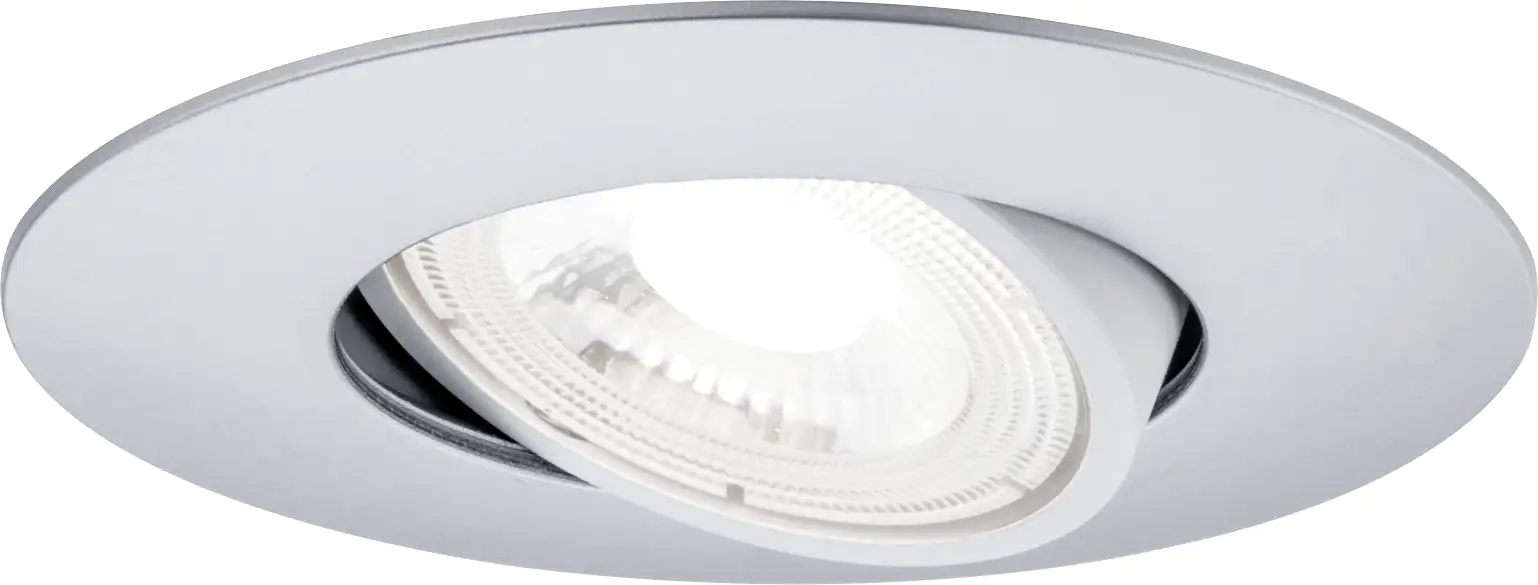 Paulmann LED Einbauleuchte chrom matt schwenkbar schwenkbar 3er Set Paulmann LED Einbauleuchte chrom matt schwenkbar schwenkbar 3er Set
