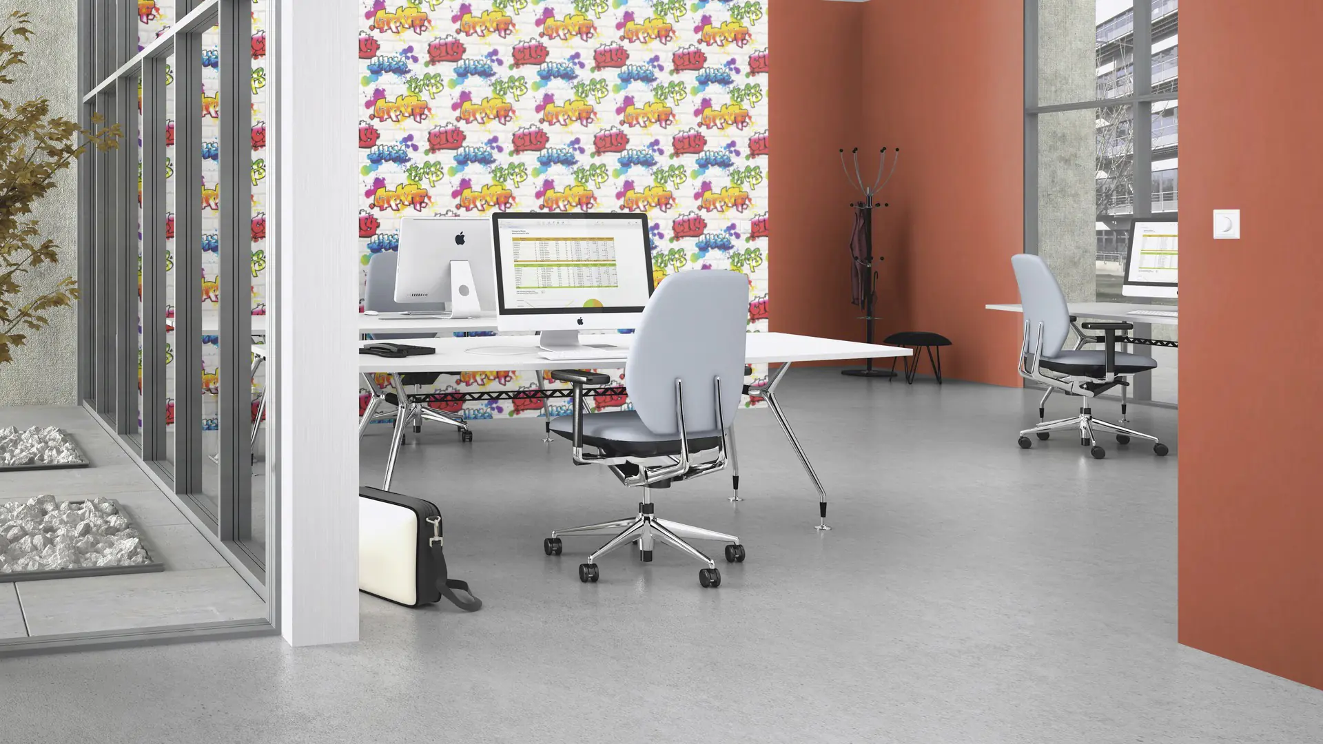 Rasch Vliestapete Paraiso Uni rostrot 10,05 x 0,53 m