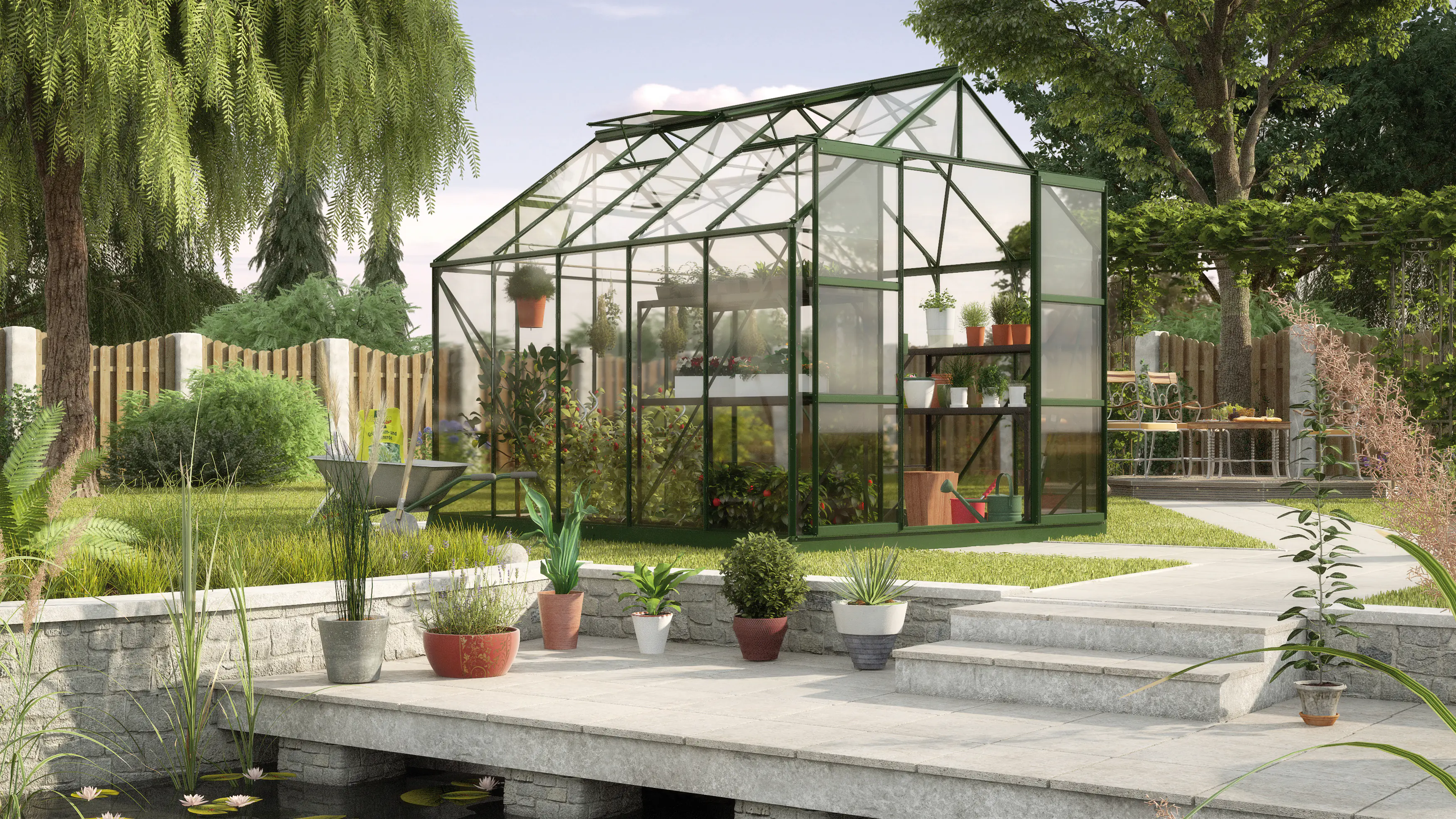 Vitavia Gewächshaus Uranus 8300 ESG 3 mm 254 x 317 cm