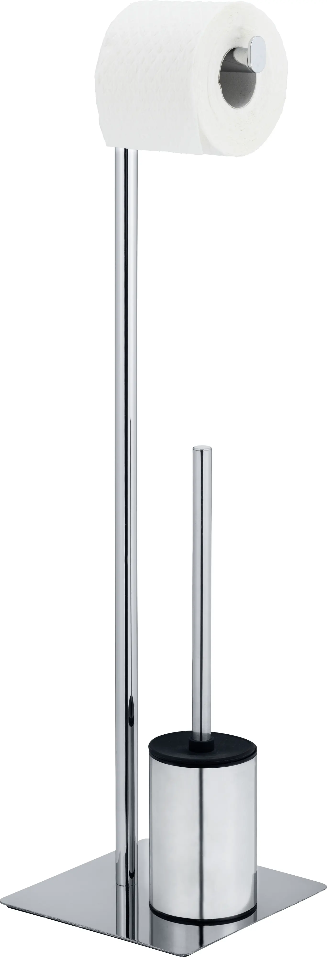 Wenko Stand WC-Garnitur Serrenti chrom Stahl