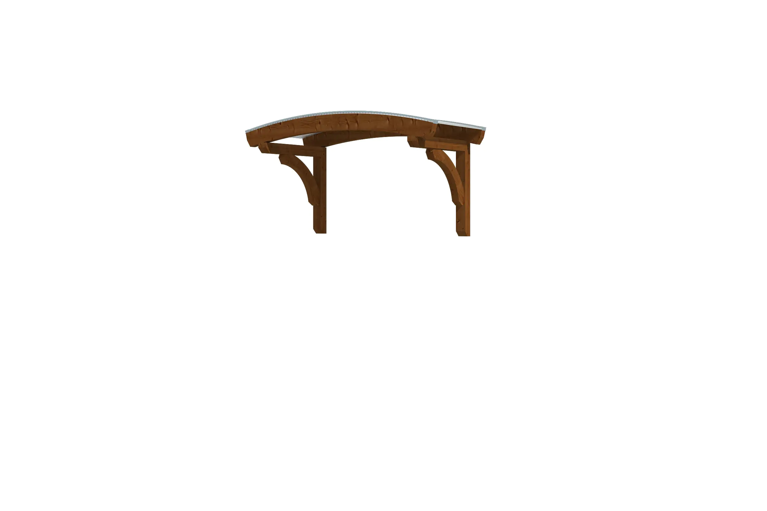4018211016129 SKAN HOLZ Vordach Rostock 174 x 80 cm, lasiert in Nussbaum