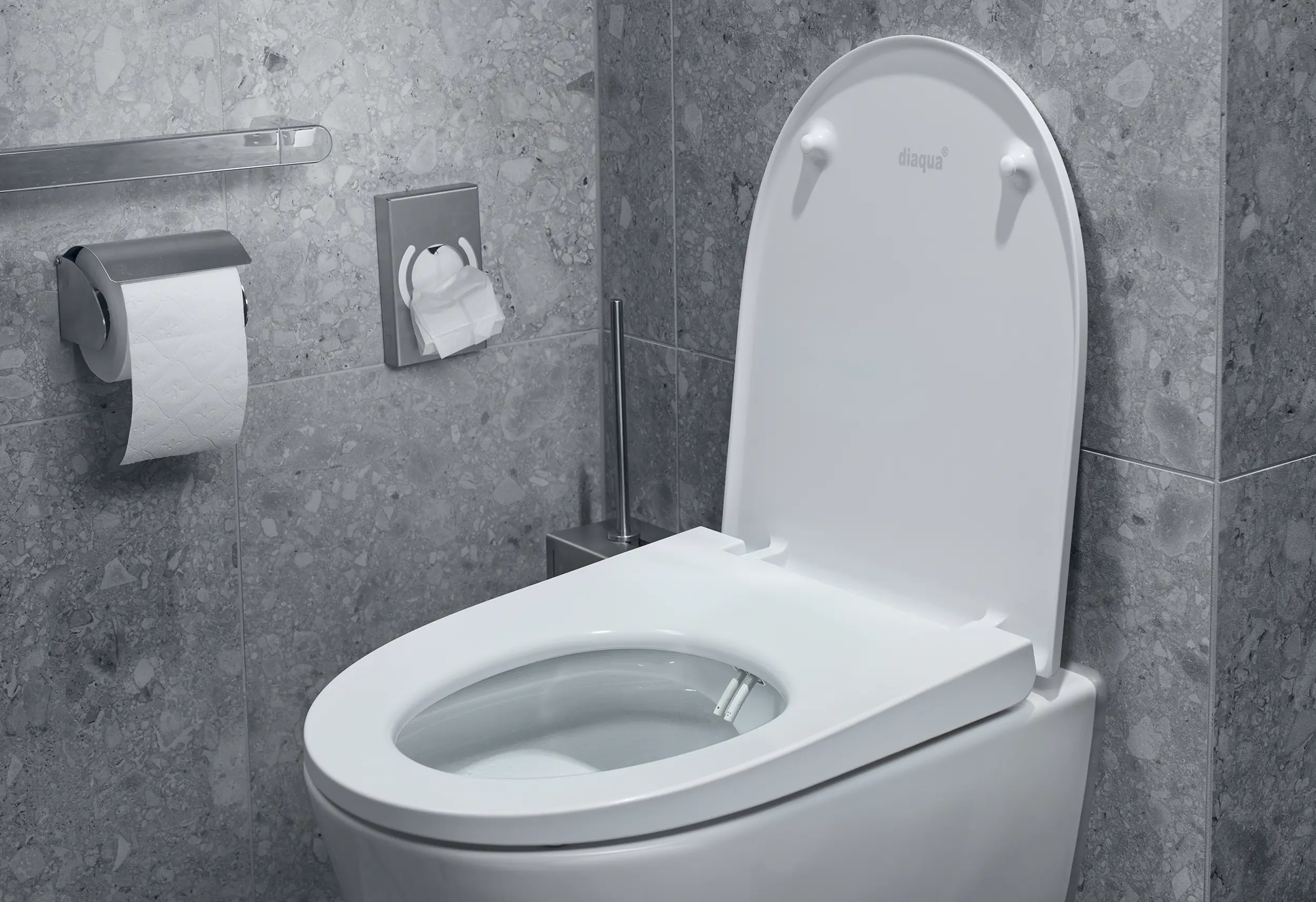 Diaqua WC-Sitz mit Absenkautomatik & Duschfunktion Lavalino weiß