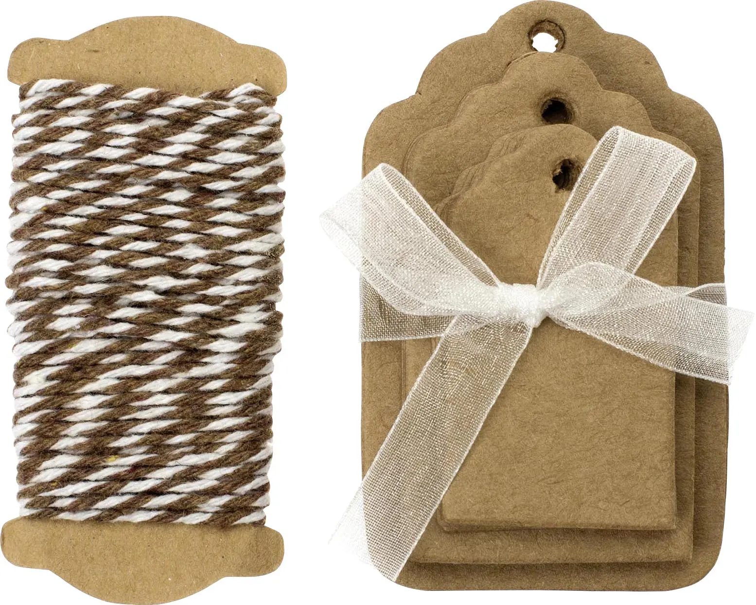 Glorex Papier-Etiketten braun 5-8 x 3-5cm, 15 Stück