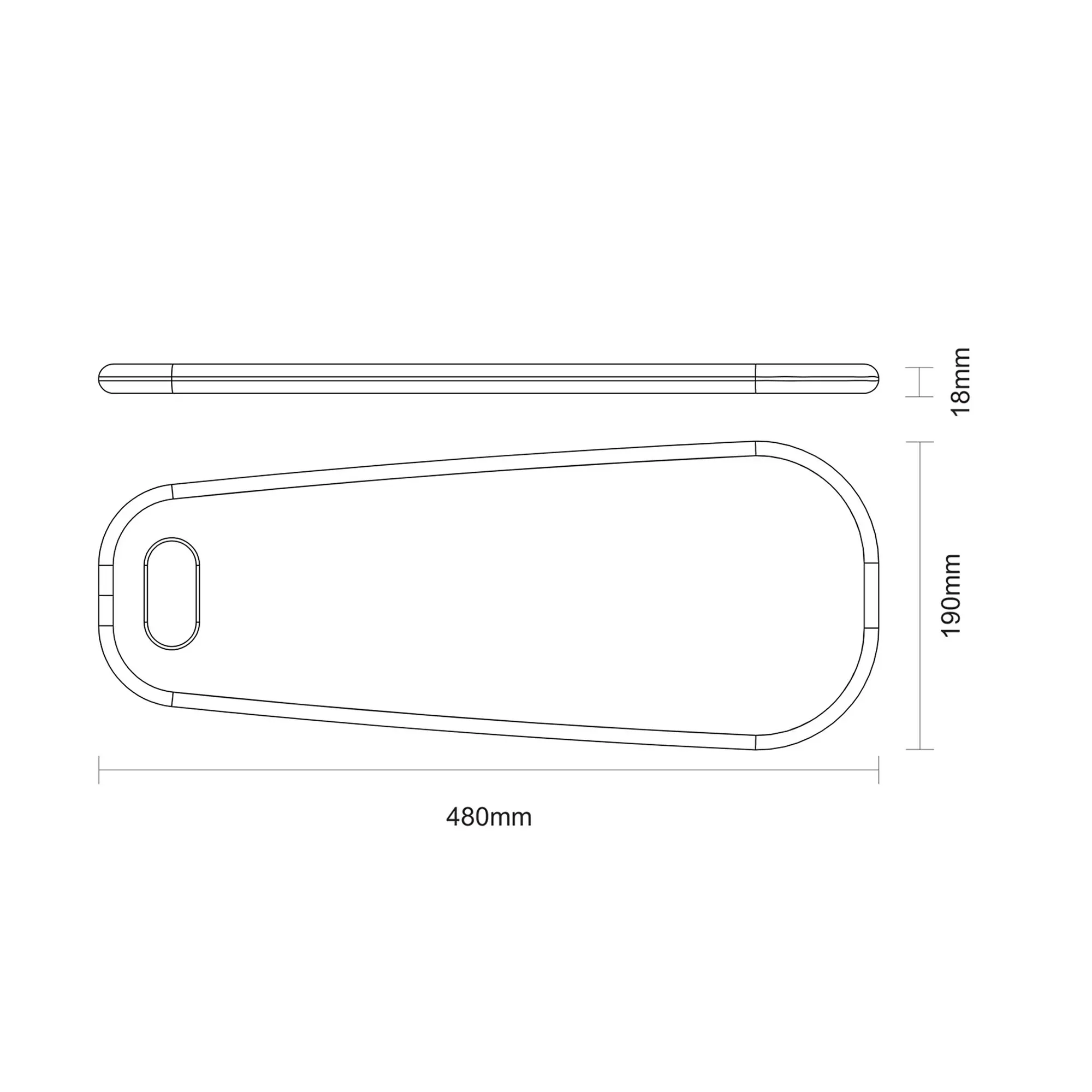 Tramontina Provence Antipasti-Brett 48 x 19 cm