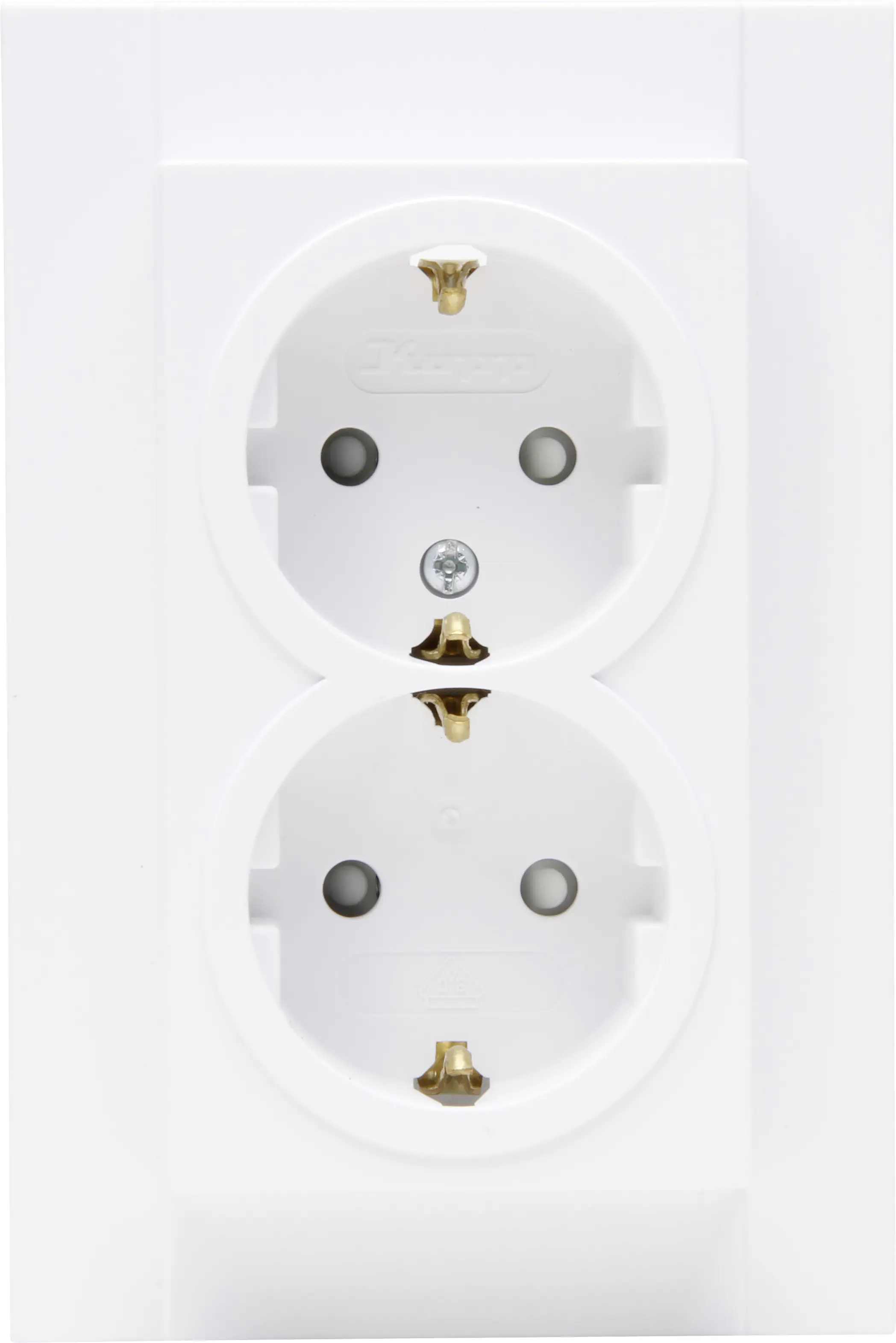 Kopp Schutzkontakt-Doppelsteckdose Athenis arktisweiß matt, 941150080