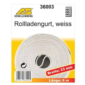 Schellenberg Rollladengurt weiß Breite 23 mm - Länge 6 m Schellenberg Rollladengurt weiß Breite 23 mm - Länge 6 m