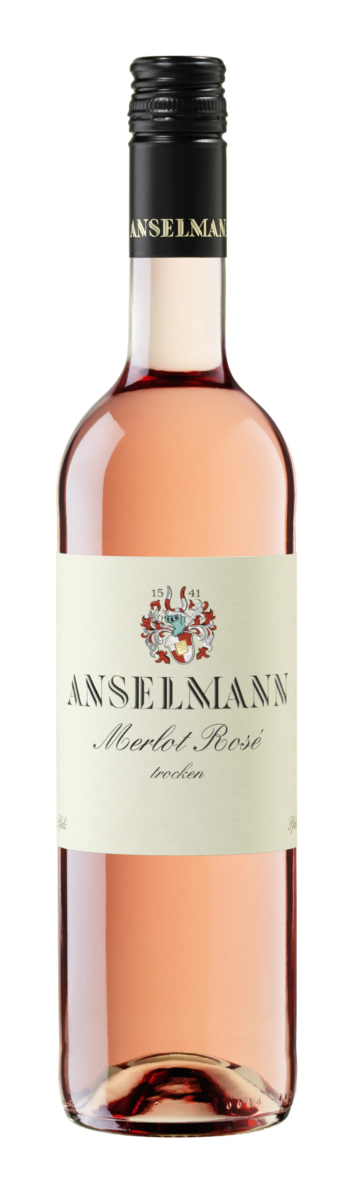 Anselmann Merlot Rose Weißherbst trocken Pfalz Qualitätswein 0,75L