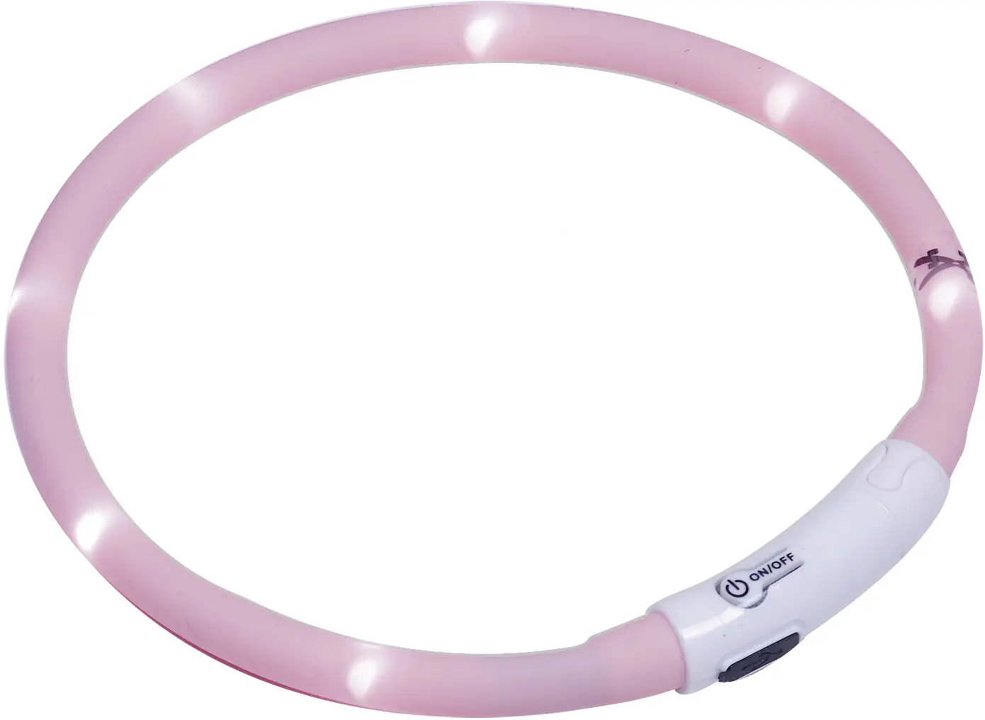 Nobby LED Leuchthalsband Puppy rosa für Welpen mit kurzem Fell