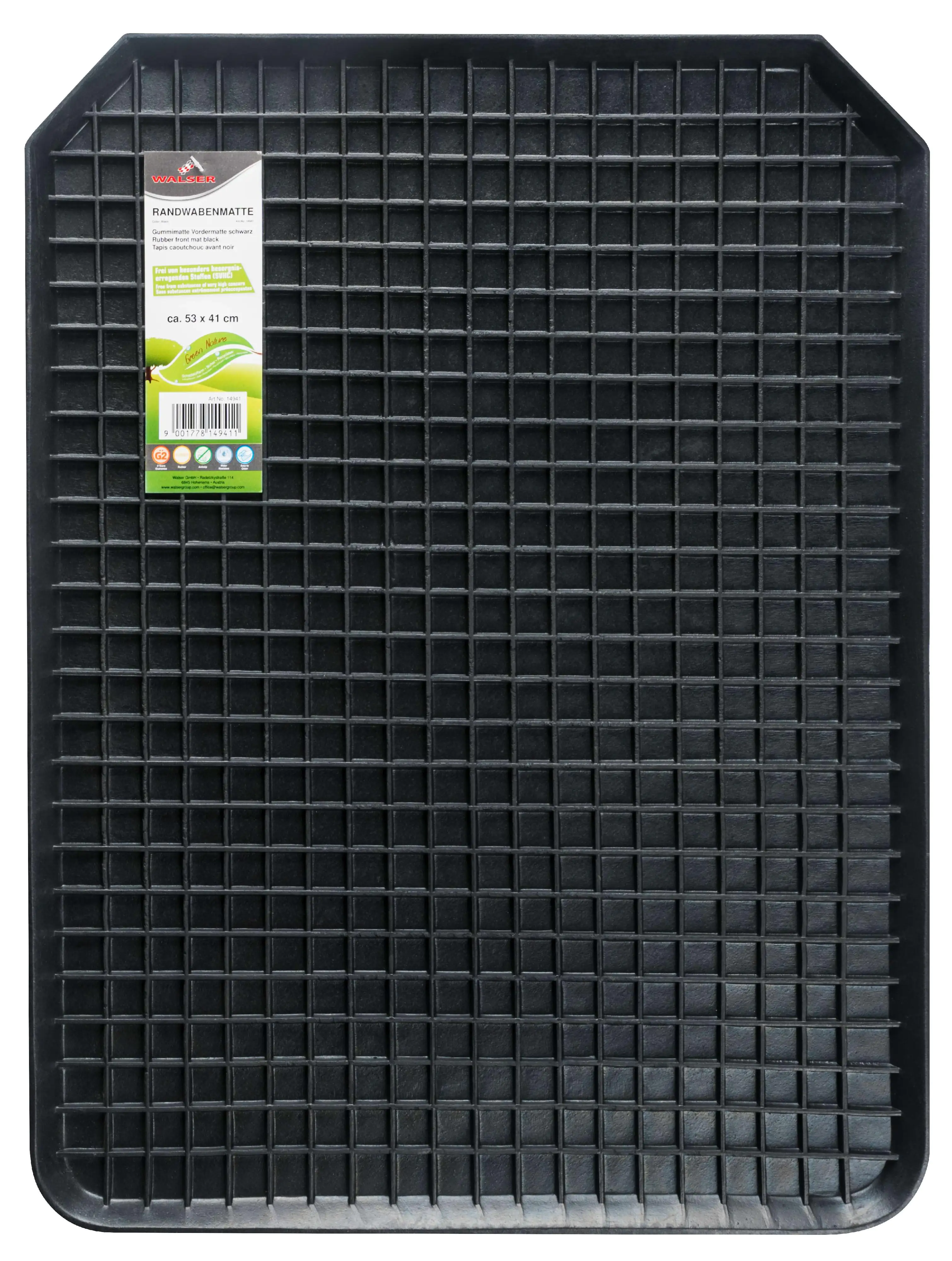 Walser Universal Fußmatte Wabenmatte 53x41cm schwarz 1-teilig Walser Universal Fußmatte Wabenmatte 53x41cm schwarz 1-teilig