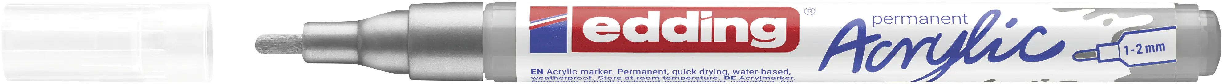 edding 5300 Acrylmarker fein silber 1 -2 mm