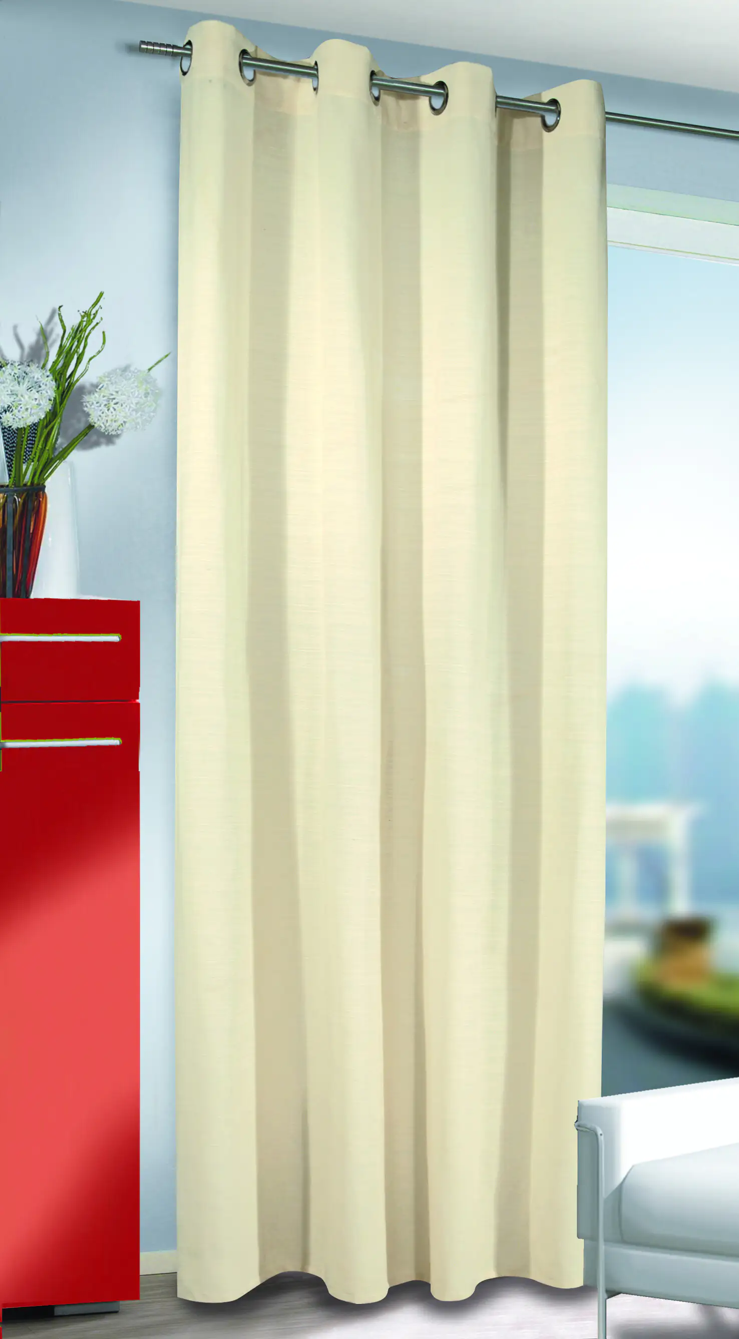 Neusser Collection Ösenschal Rena creme, 140 x 240 cm